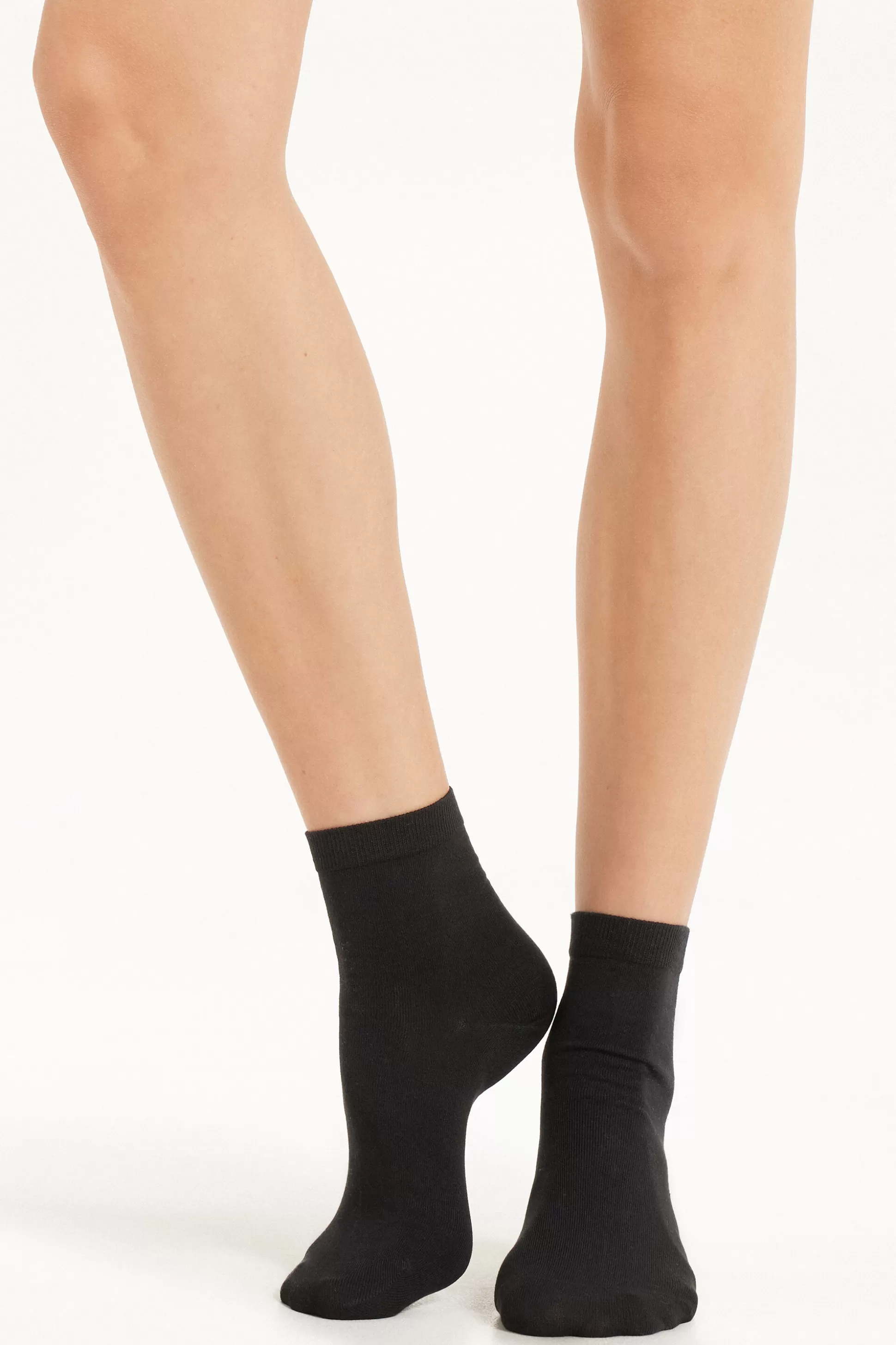 Tezenis 5 Pairs Of Cotton Crew Socks - Socks - Women | black New