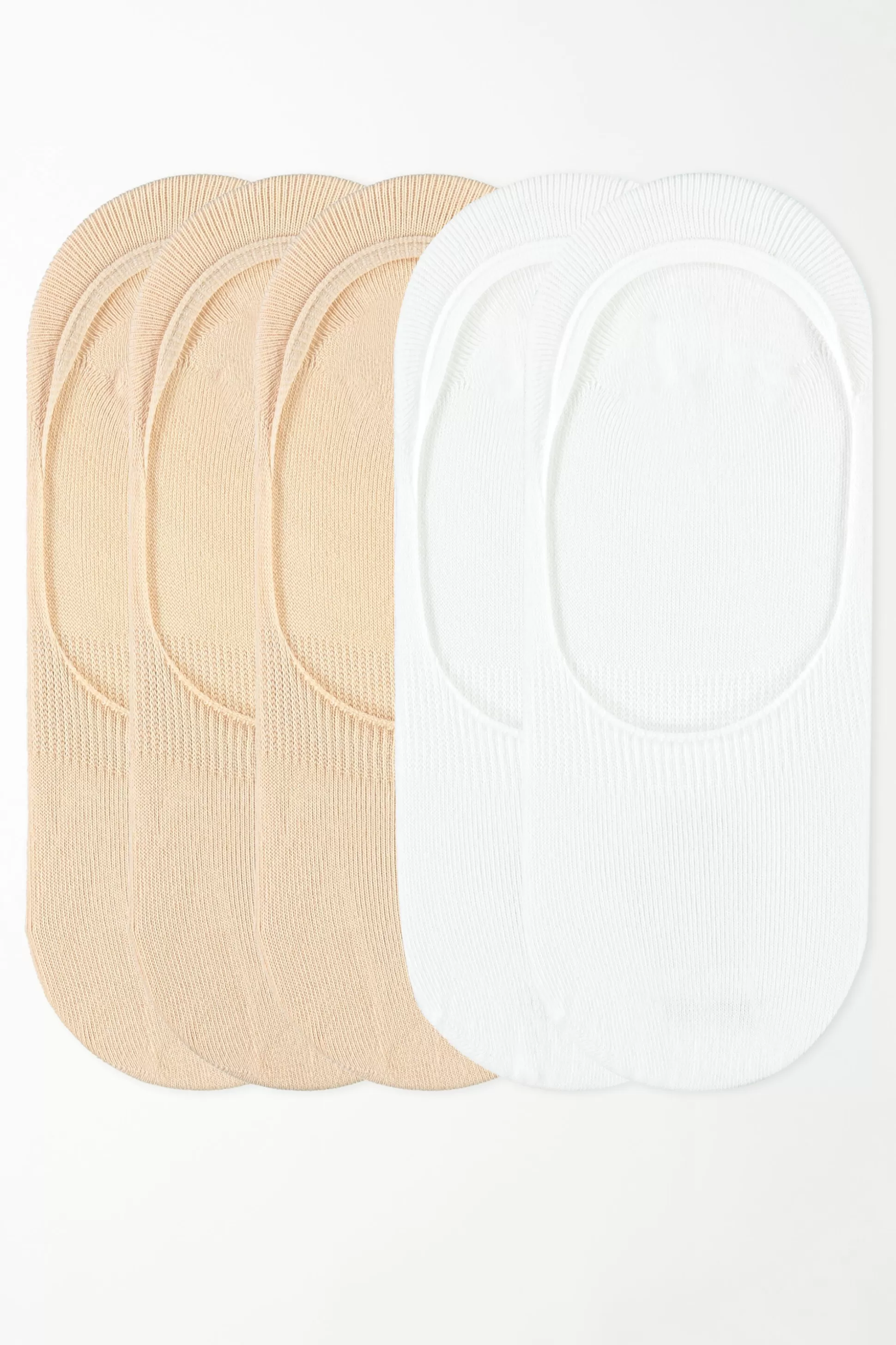 Tezenis 5 Pairs Of Cotton No-Show Socks - Socks - Women | multicolor Flash Sale