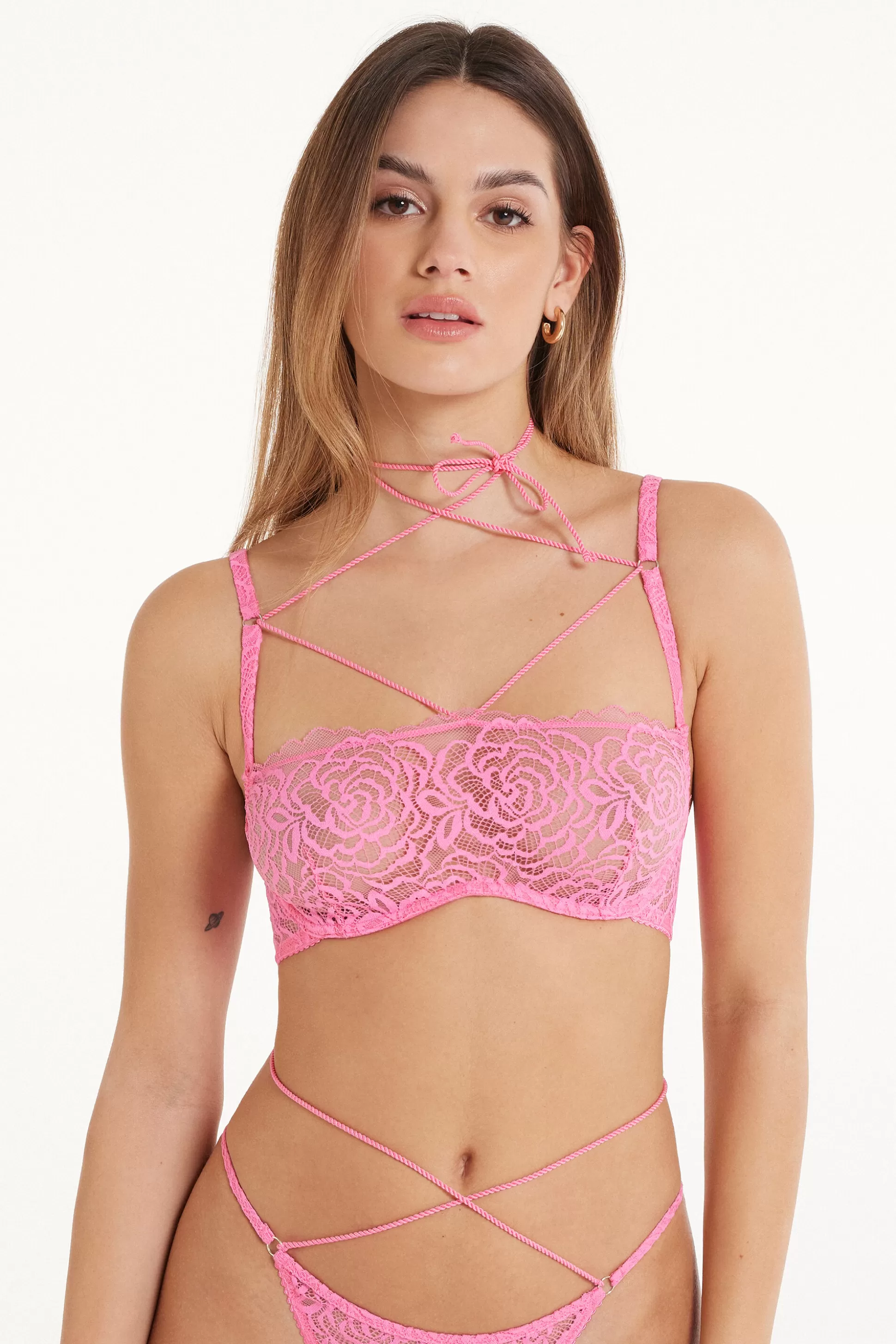 Tezenis After Midnight Lace Paris Balconette Bra - Balconette - Women | pink Shop