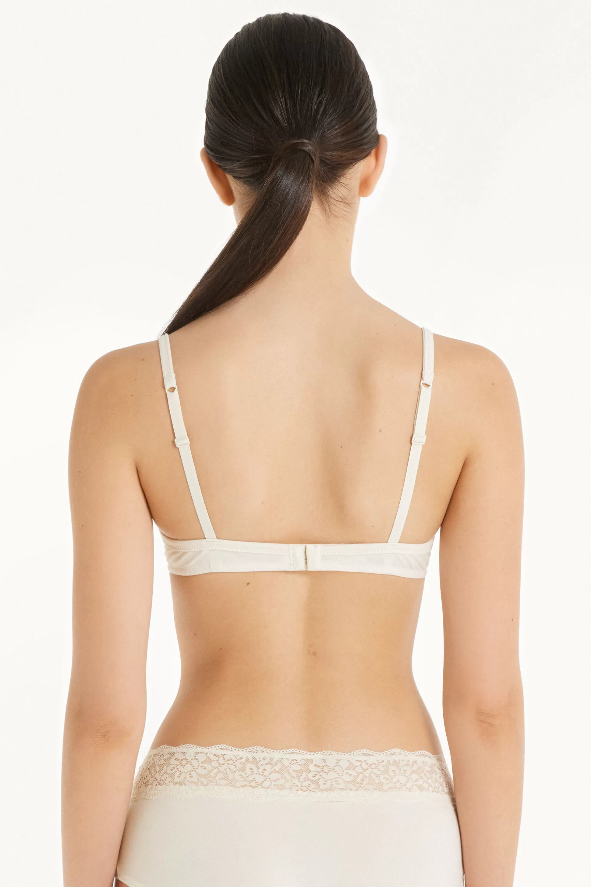 Tezenis Athens Push-Up Bra In Cotton - Push-up - Women | white (avorio) Cheap