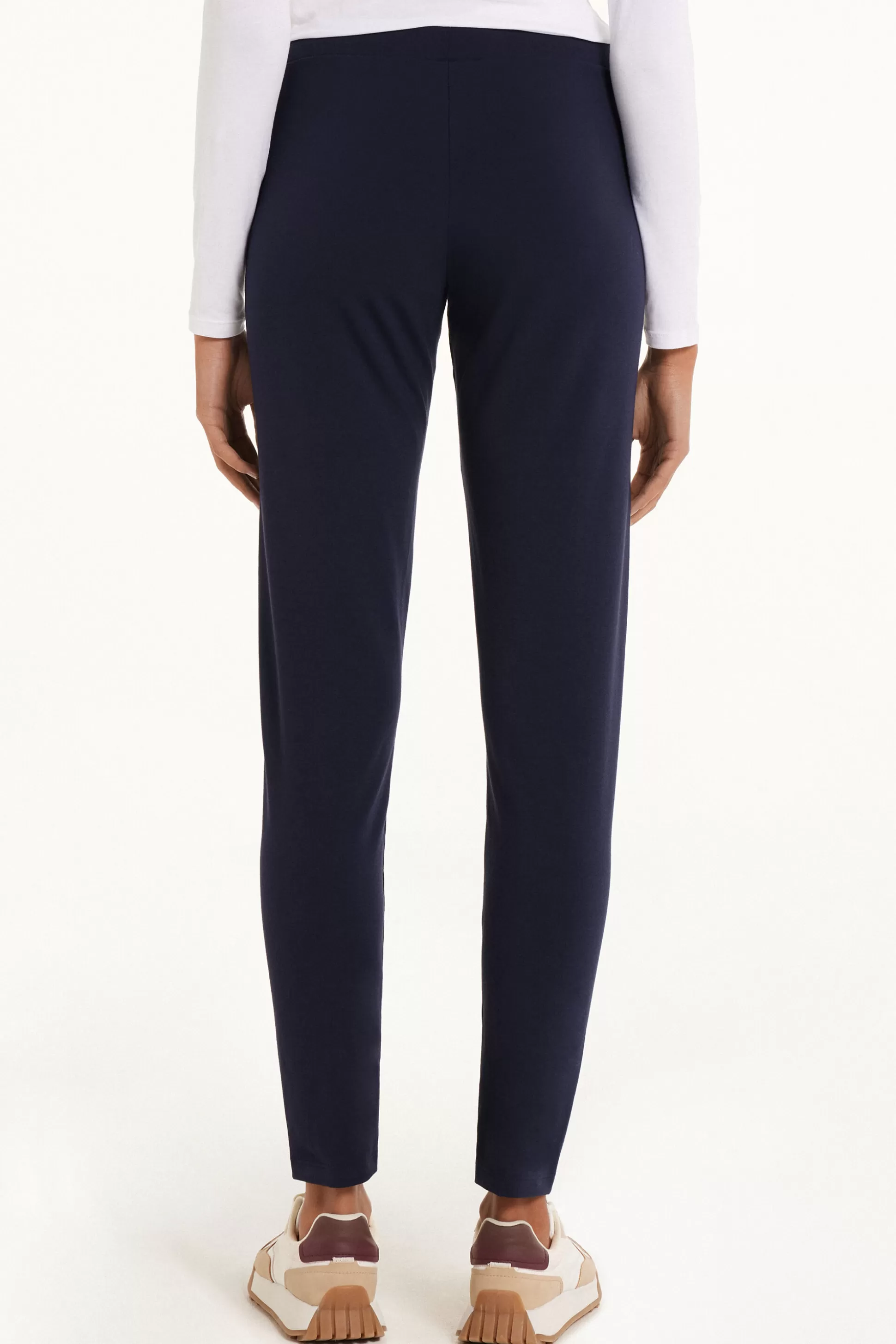 Tezenis Basic Cotton Leggings - Leggings - Women | blue Online