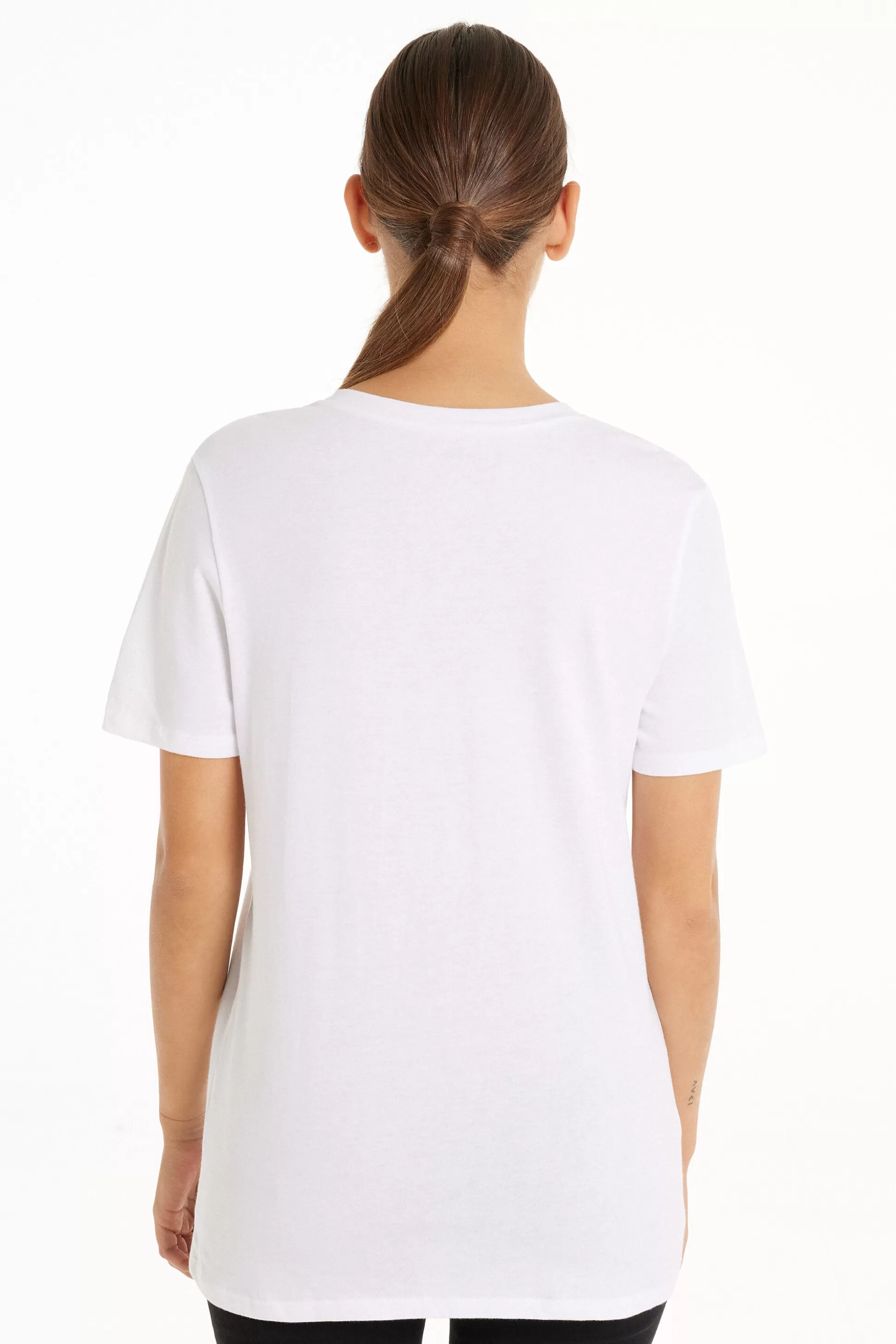 Tezenis Basic Jersey T-Shirt - Short-Sleeved Tops - Women | white Online