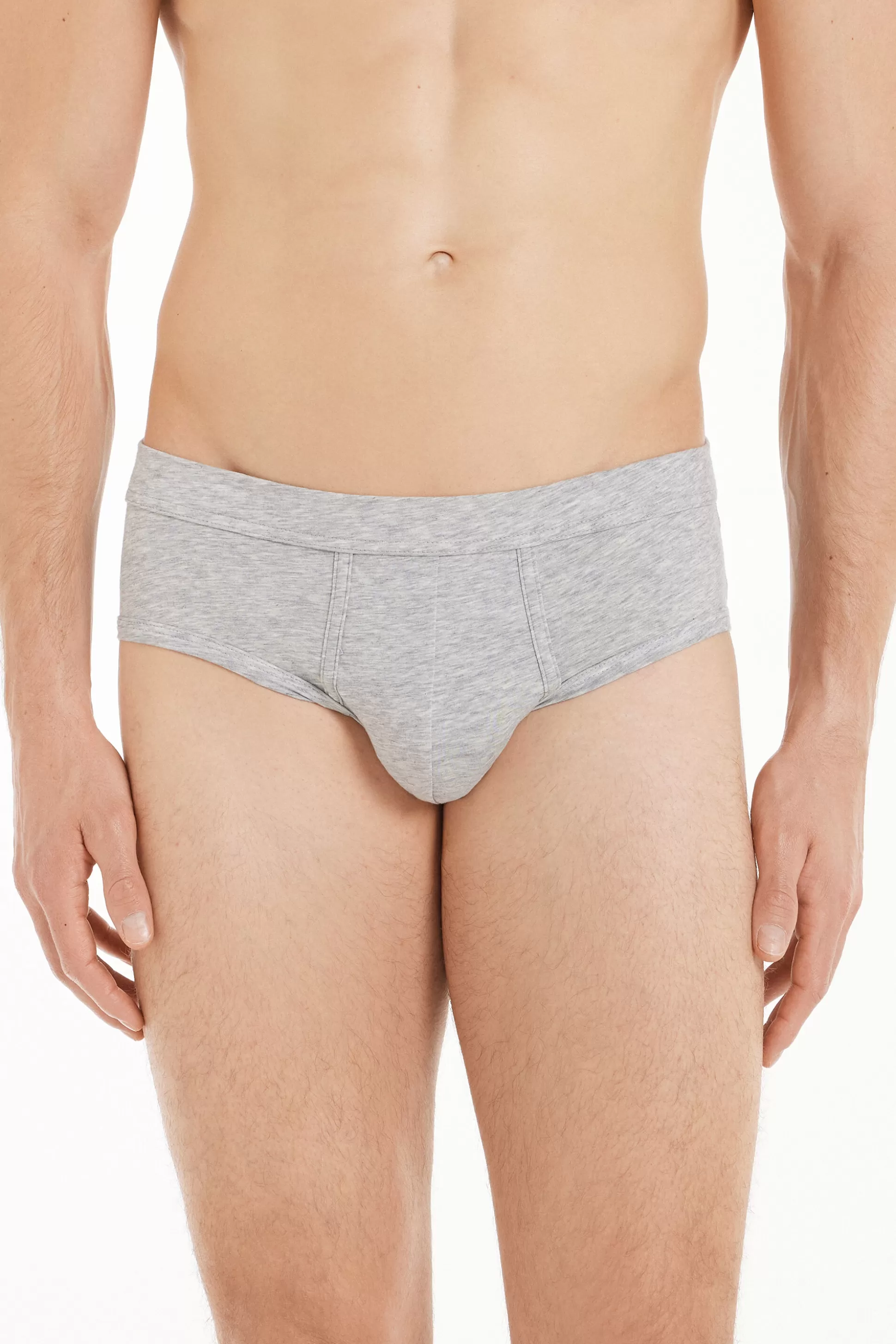 Tezenis Briefs In The Lightest Extrafine Cotton - Briefs - Men | grey Hot