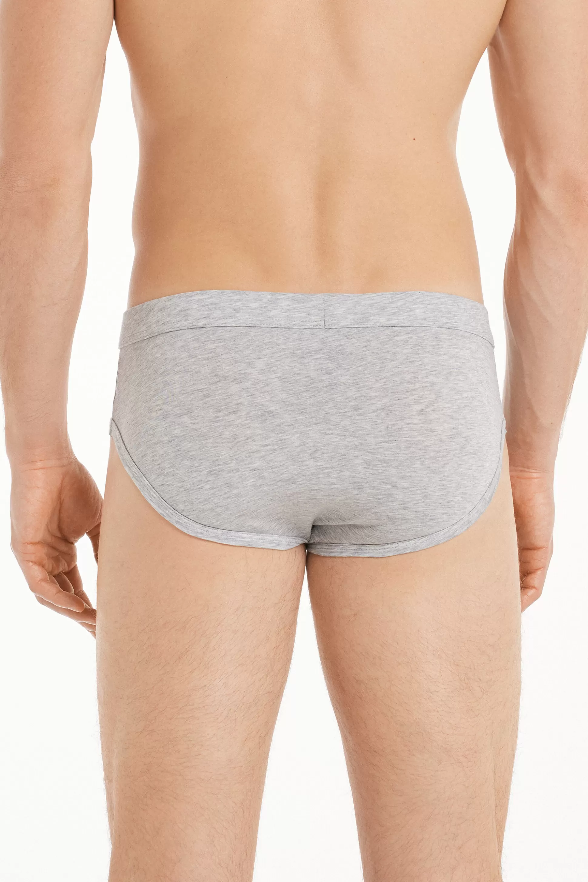 Tezenis Briefs In The Lightest Extrafine Cotton - Briefs - Men | grey Hot