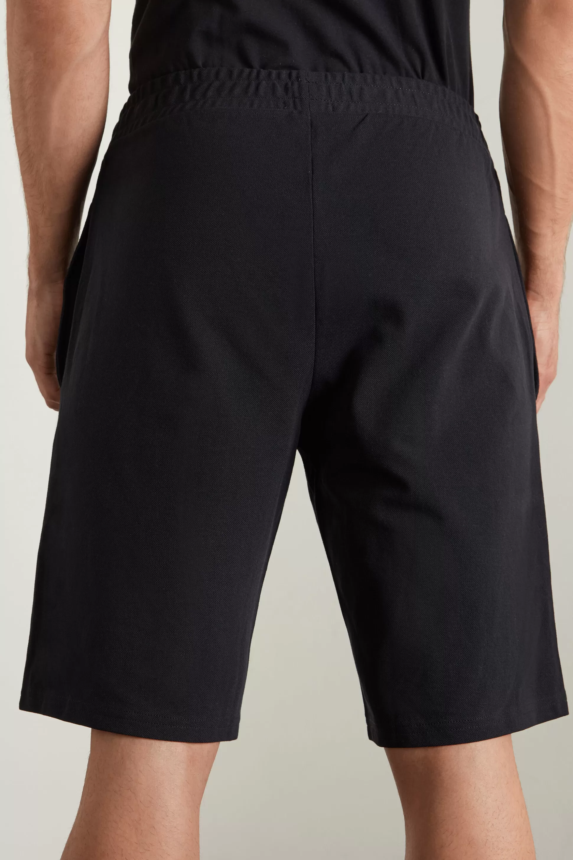 Tezenis Cotton Pique Shorts - Shorts - Men | black Sale