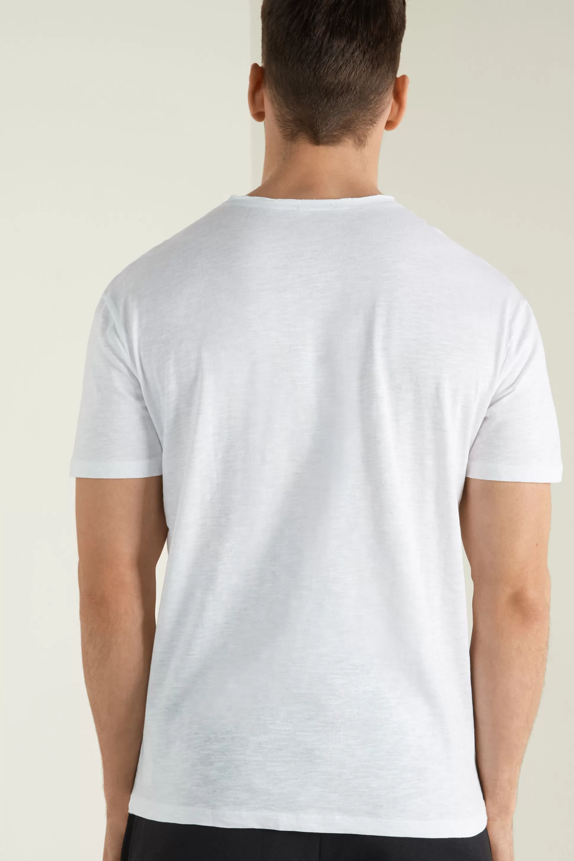 Tezenis Cotton T-Shirt With Breast Pocket - T-Shirts - Men | white Store