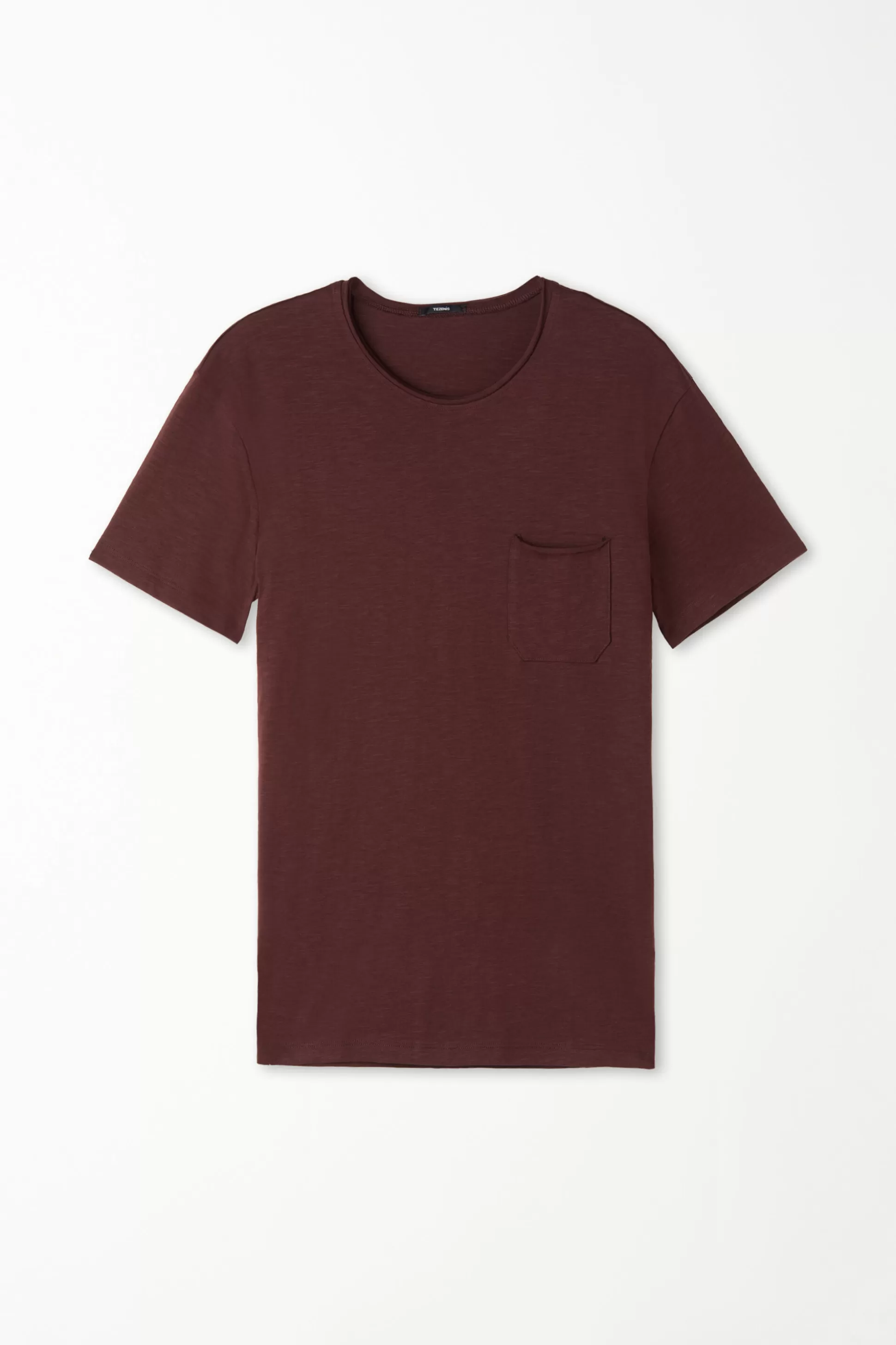 Tezenis Cotton T-Shirt With Breast Pocket - T-Shirts - Men | brown Online