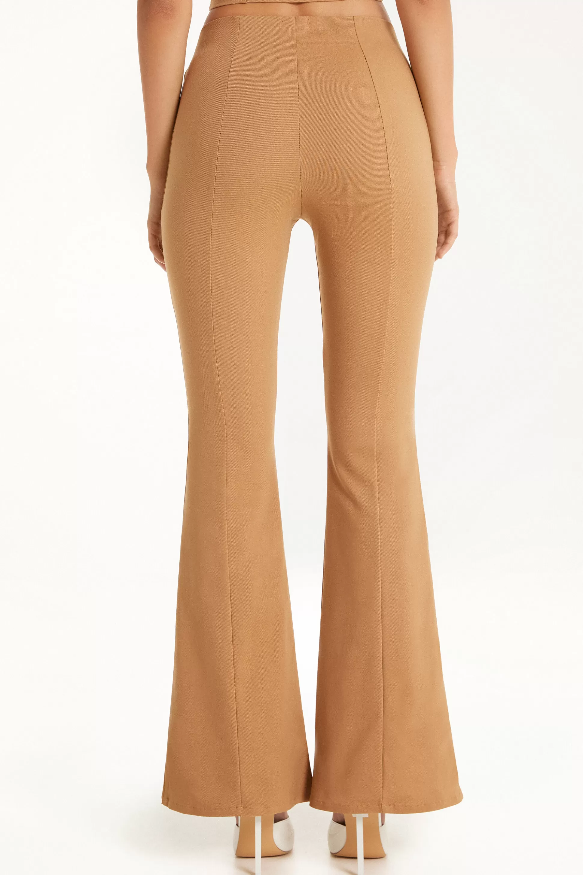 Tezenis Flare-Cut Stretch Fabric Capri Pants - Pants - Women | nude Best