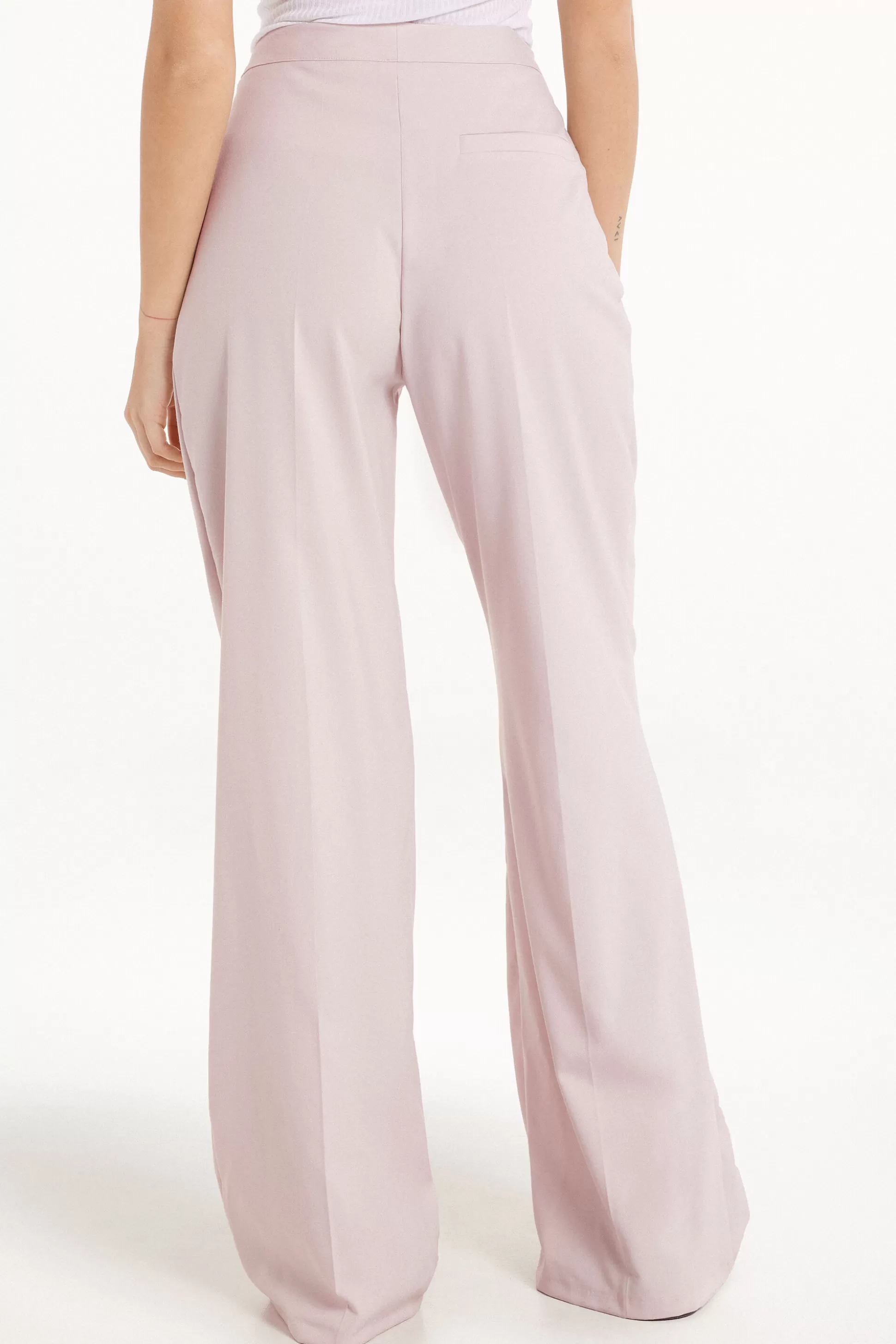 Tezenis Flared Canvas Pants - Pants - Women | pale pink Outlet