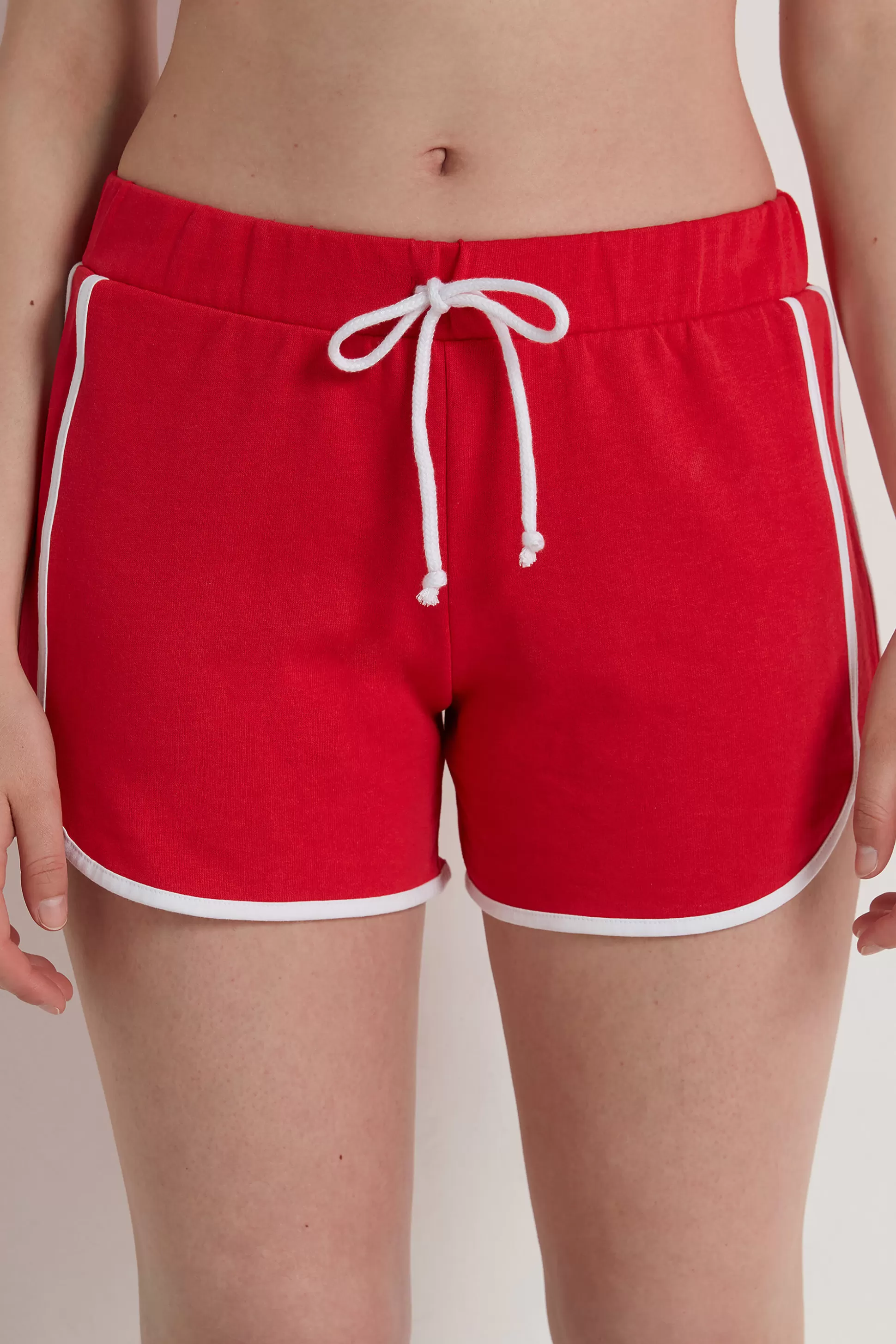 Tezenis Fleece Piping Shorts - Shorts - Women | red Hot