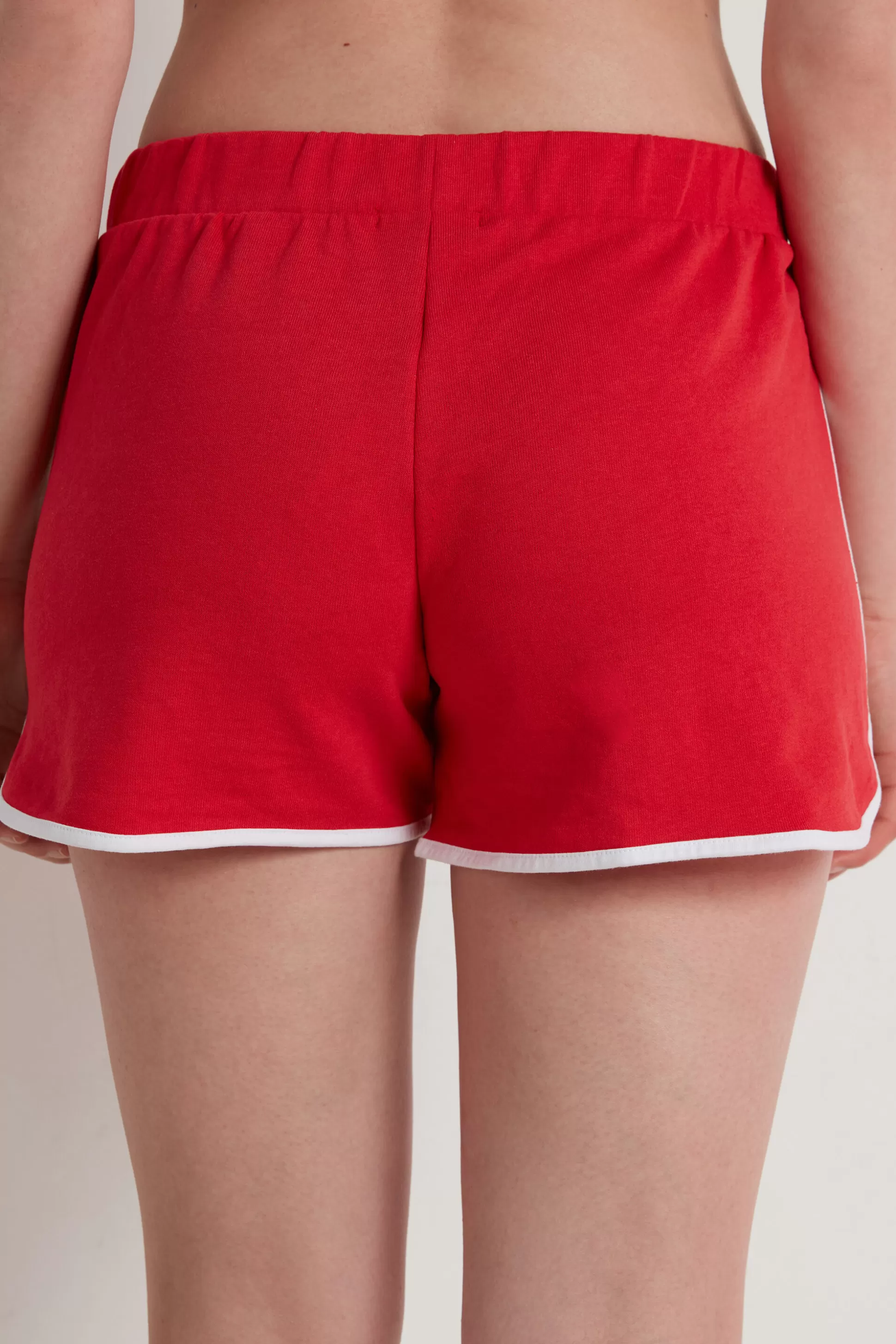 Tezenis Fleece Piping Shorts - Shorts - Women | red Hot