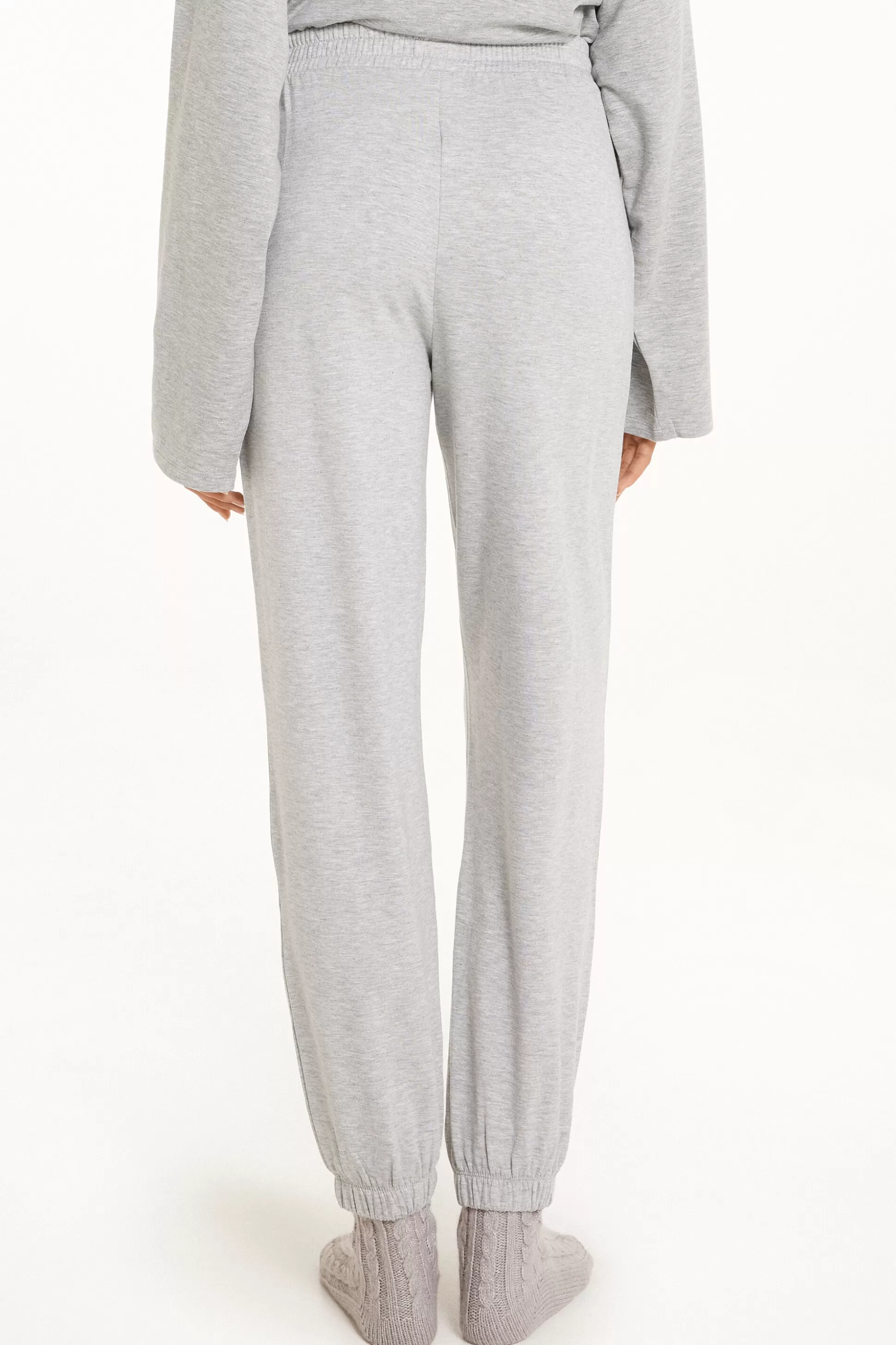 Tezenis Fleece-Lined Jogging Pants - Pajama Sets - Women | grey Best