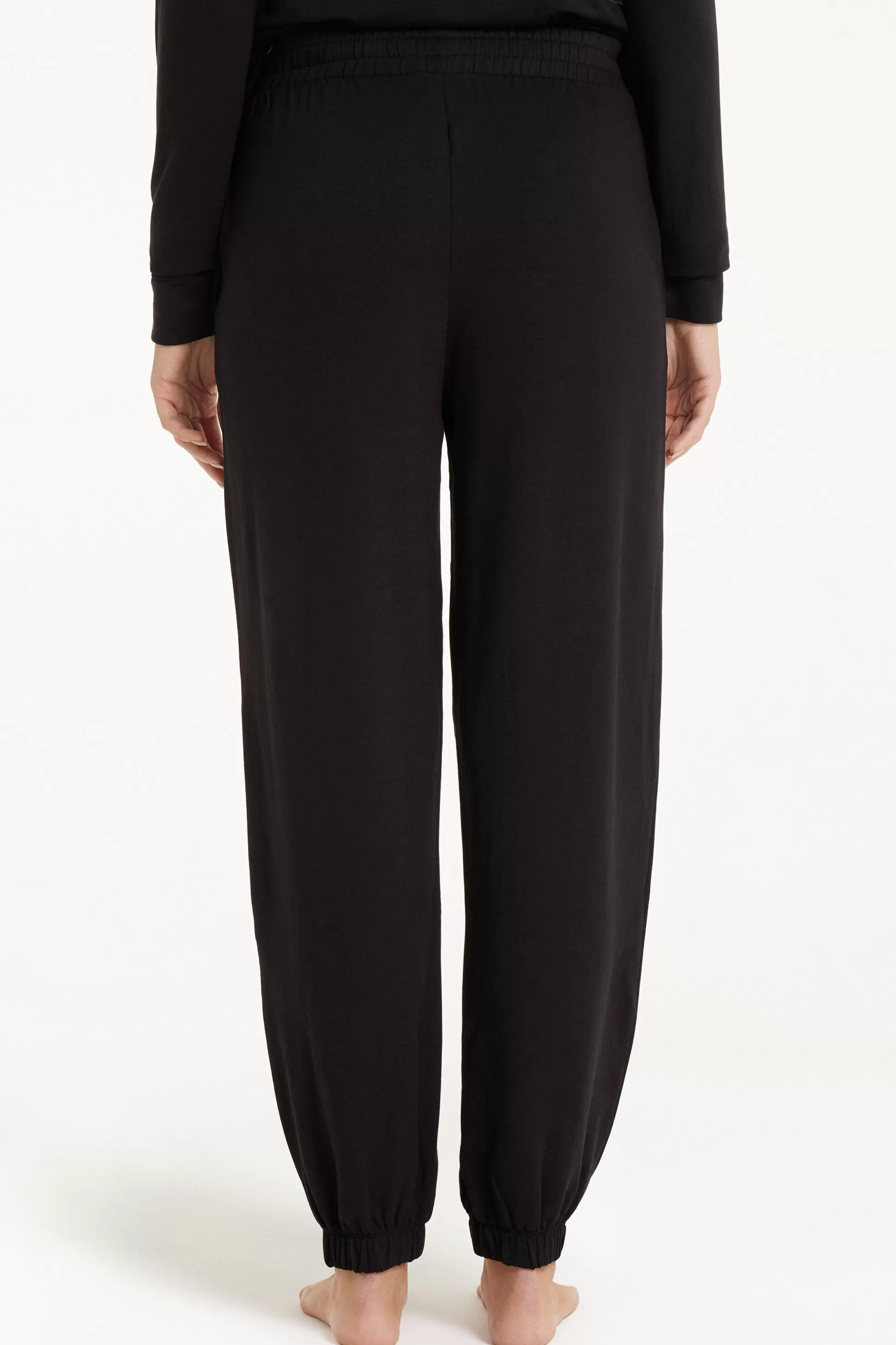 Tezenis Fleece-Lined Jogging Pants - Pajama Sets - Women | black Hot