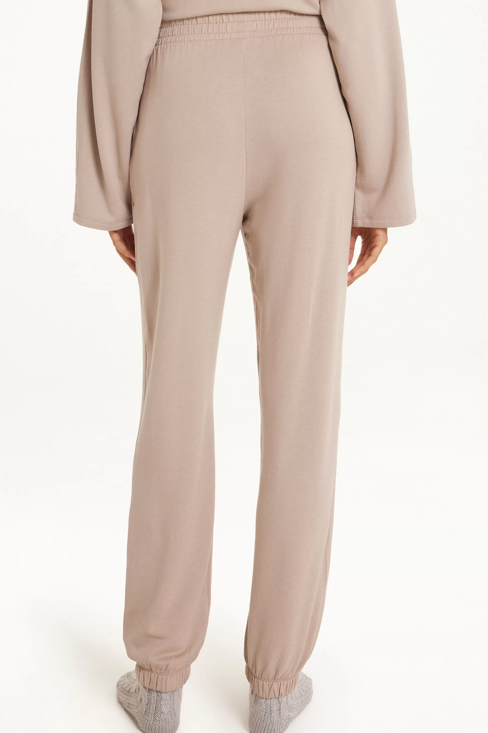 Tezenis Fleece-Lined Jogging Pants - Pajama Sets - Women | nude Discount