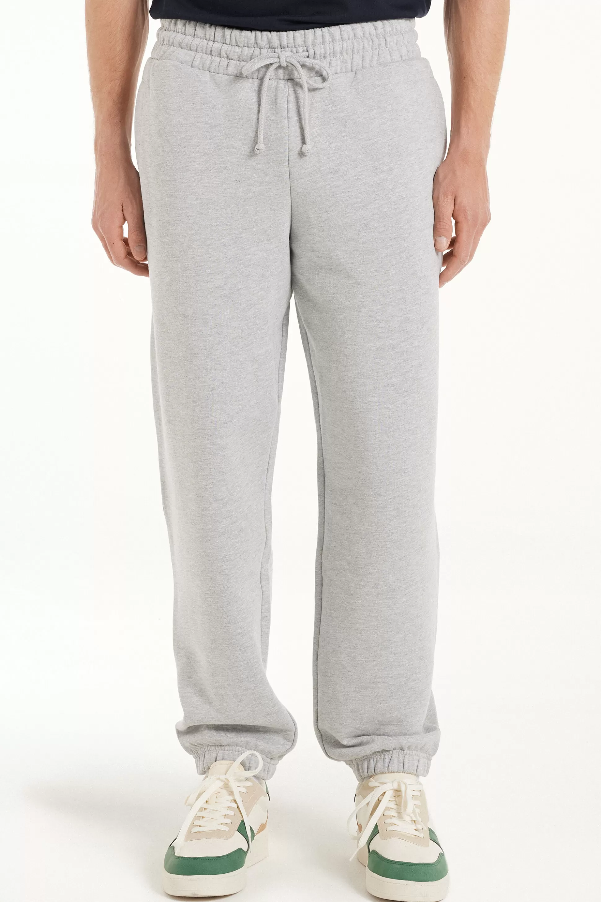 Tezenis Heavy Fabric Sweatpants With Pockets - Long Pants - Men | grey Best