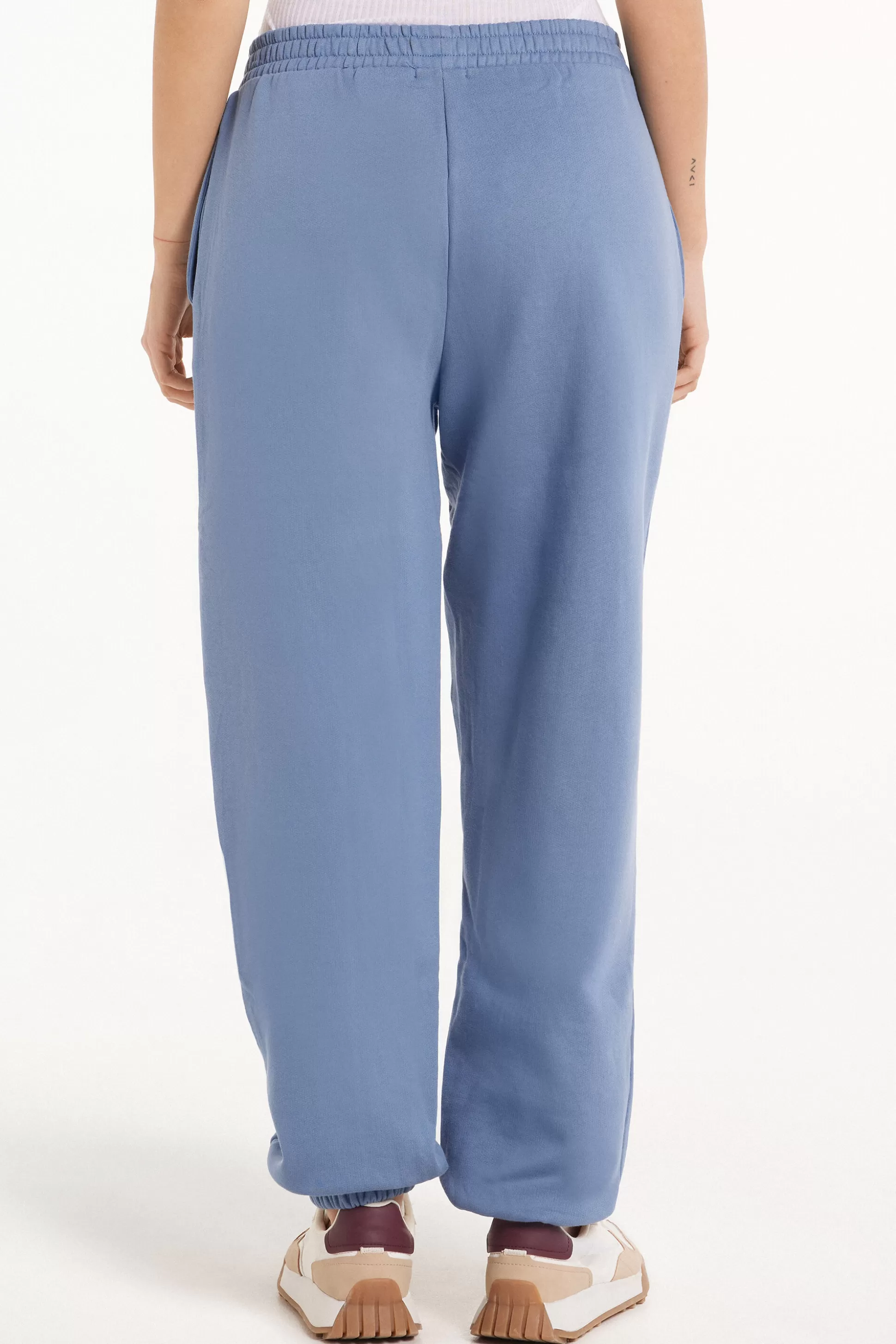 Tezenis Heavy Fleece Joggers With Pockets - Tracksuits - Women | light blue Hot