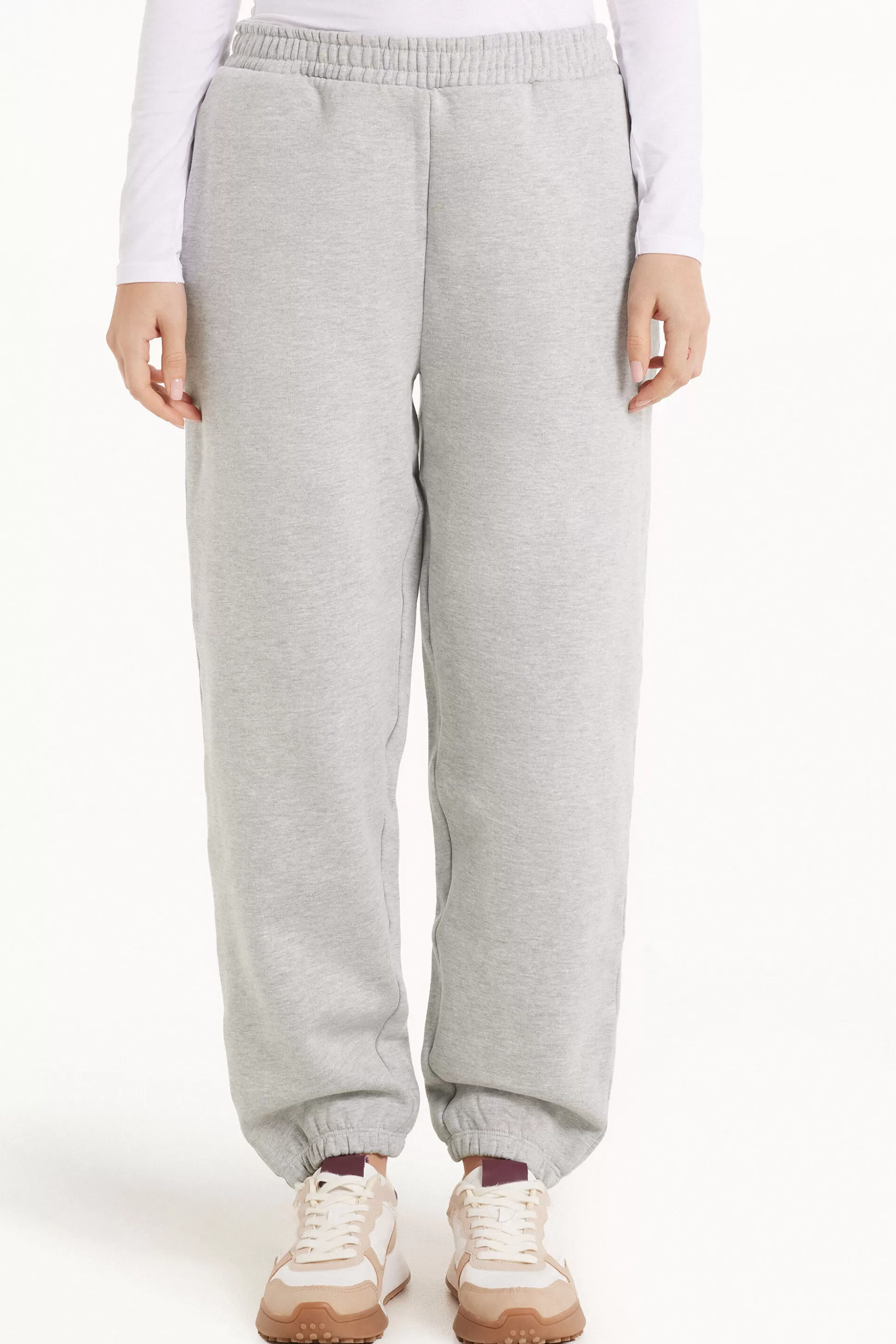 Tezenis Heavy Fleece Joggers With Pockets - Tracksuits - Women | grey Sale