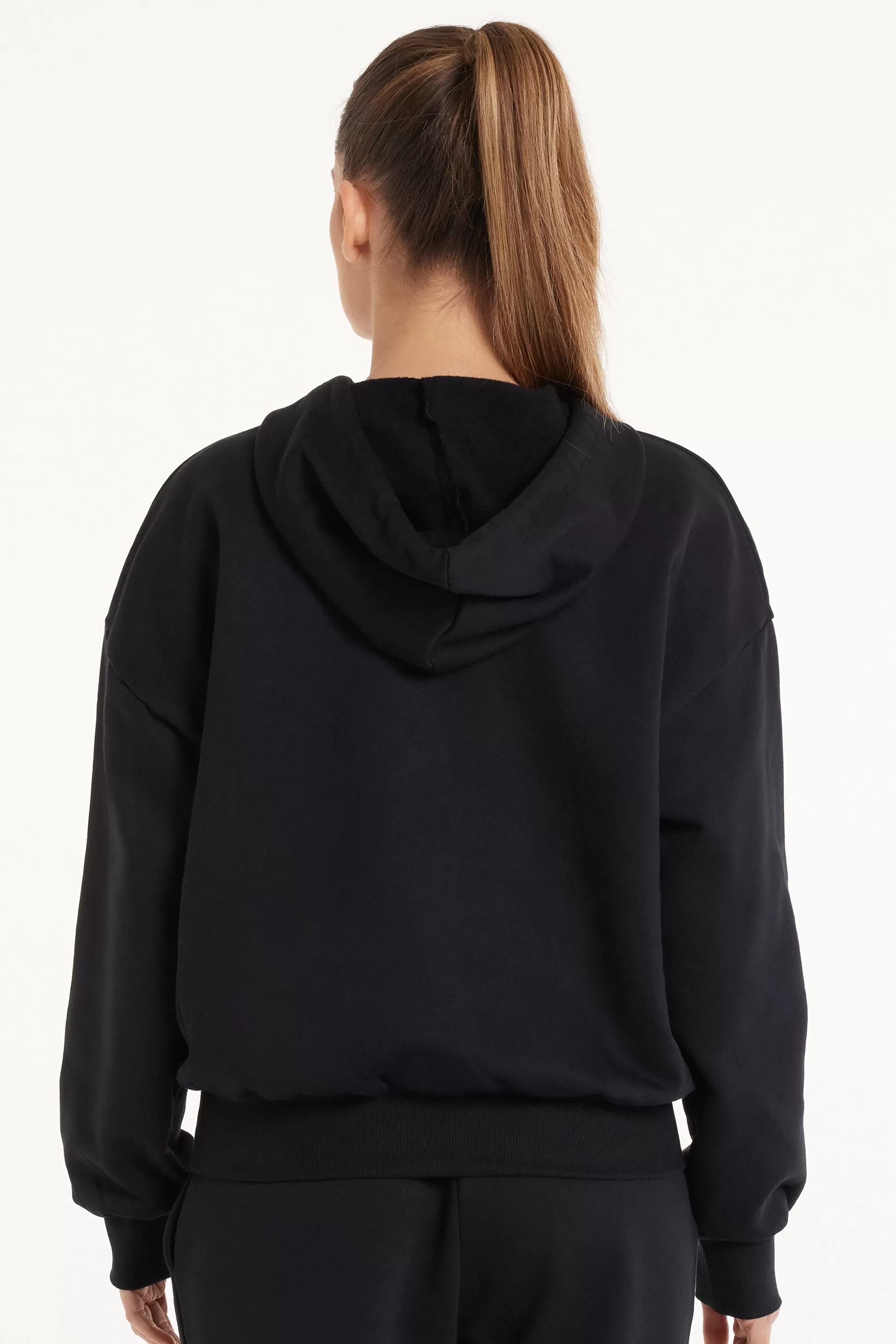 Tezenis Heavy Long-Sleeved Hoodie - Tracksuits - Women | black Cheap