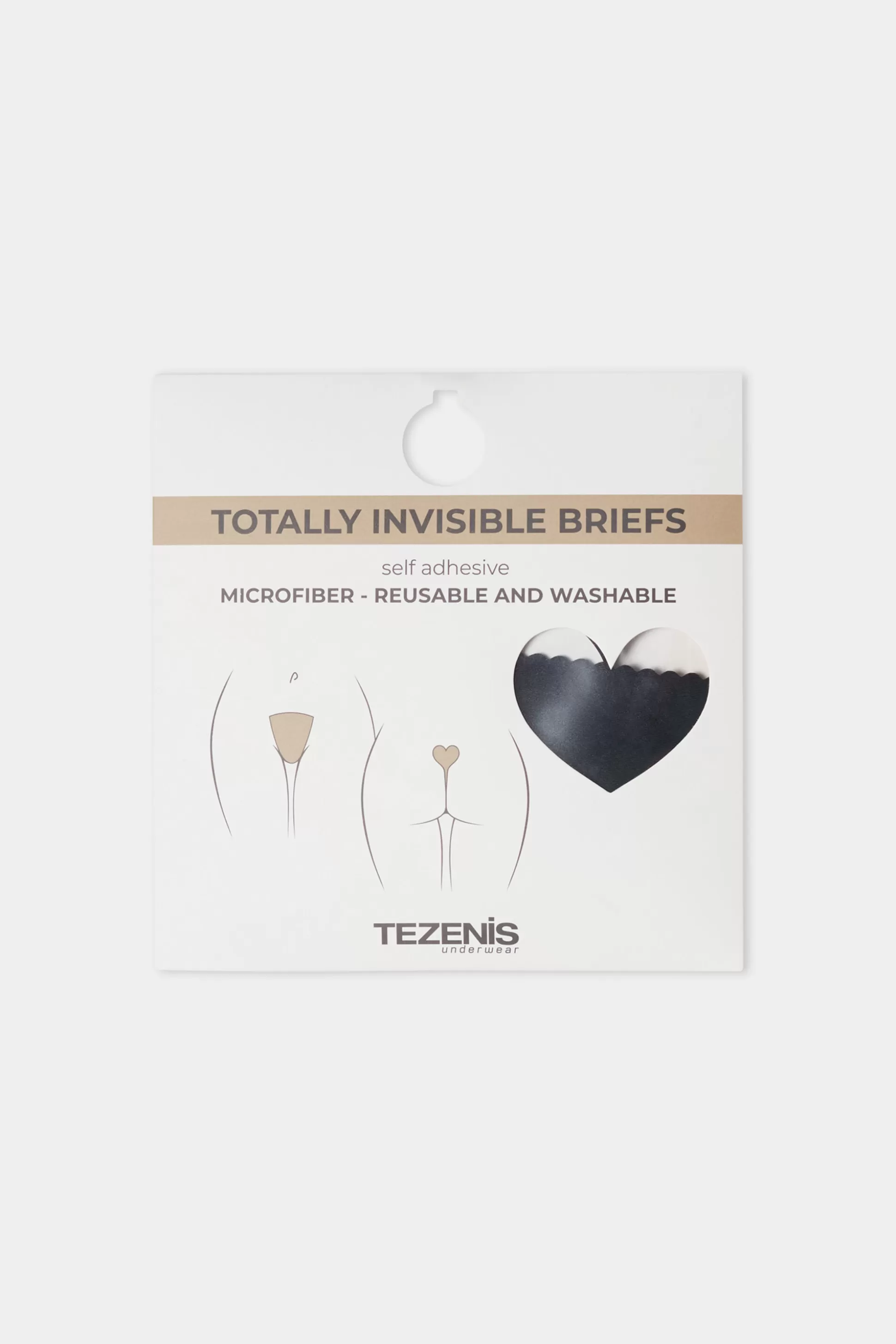 Tezenis Invisible Adhesive Thong - Accessories - Women | black Hot