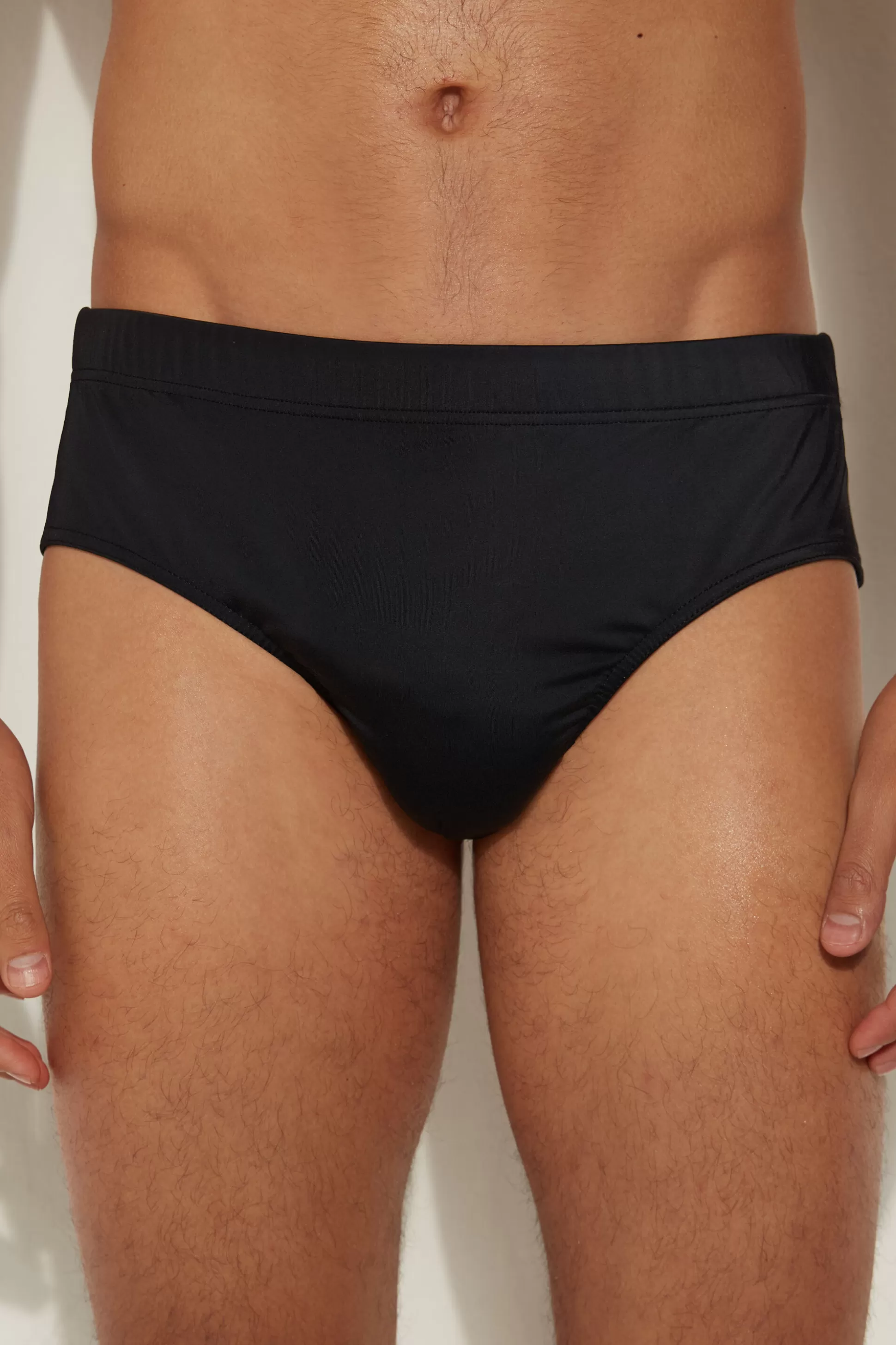 Tezenis Microfiber Bikini Bottoms - Swim Briefs - Men | black Hot