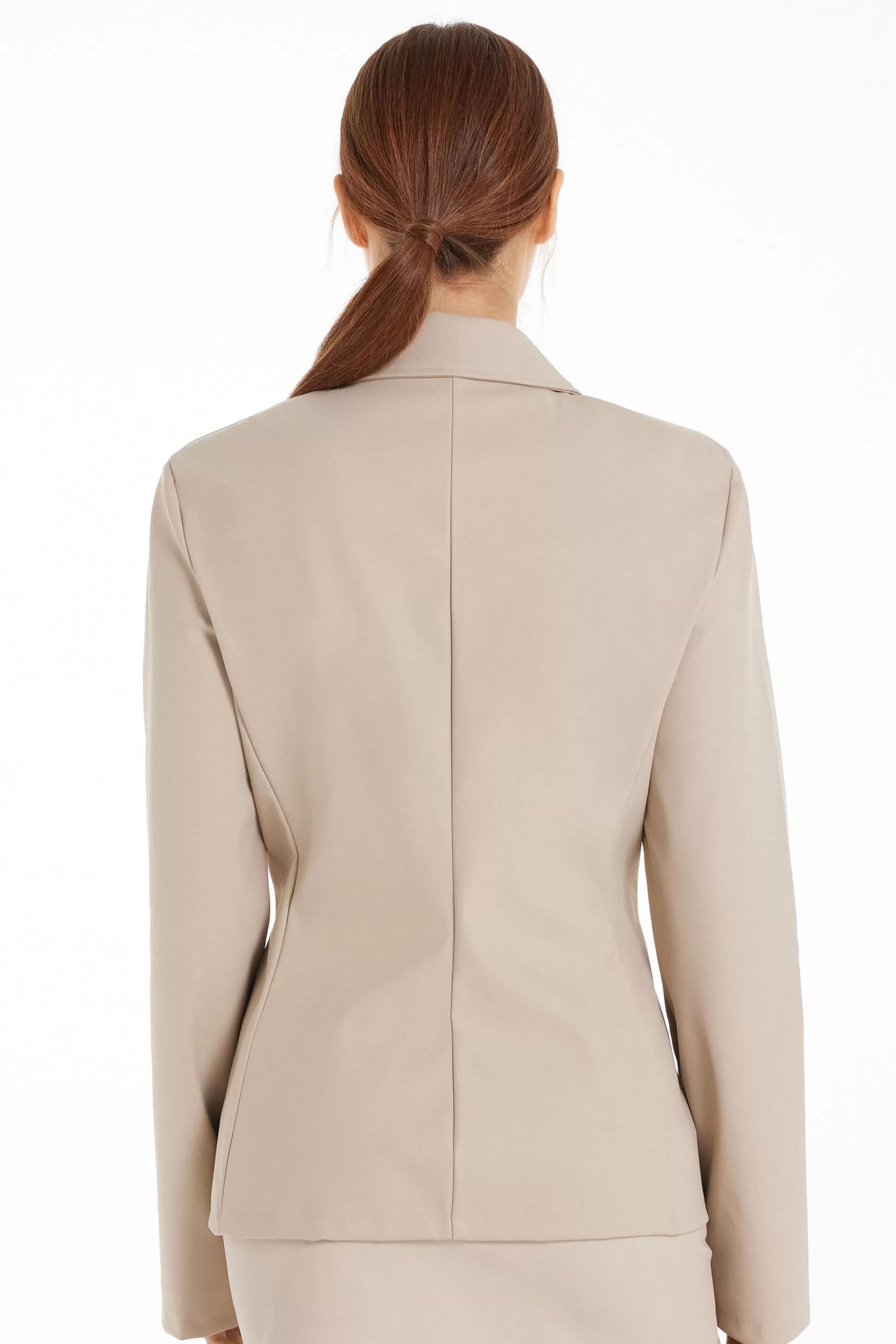 Tezenis Opaque Coated-Effect Blazer Jacket - Jackets And Blazers - Women | nude Outlet