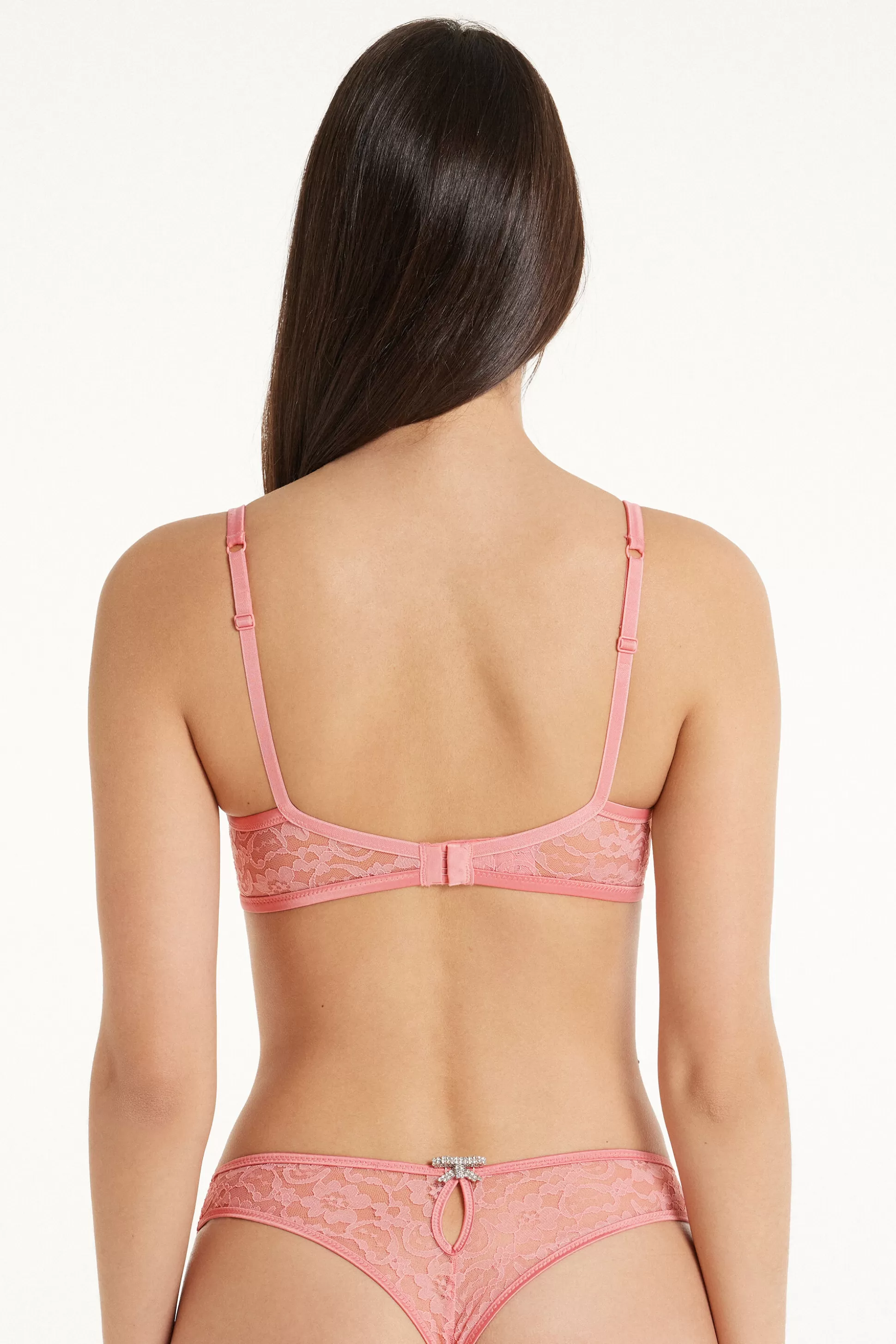 Tezenis Pearl Pink Lace Paris Balconette Bra - Balconette - Women | pale pink Best Sale