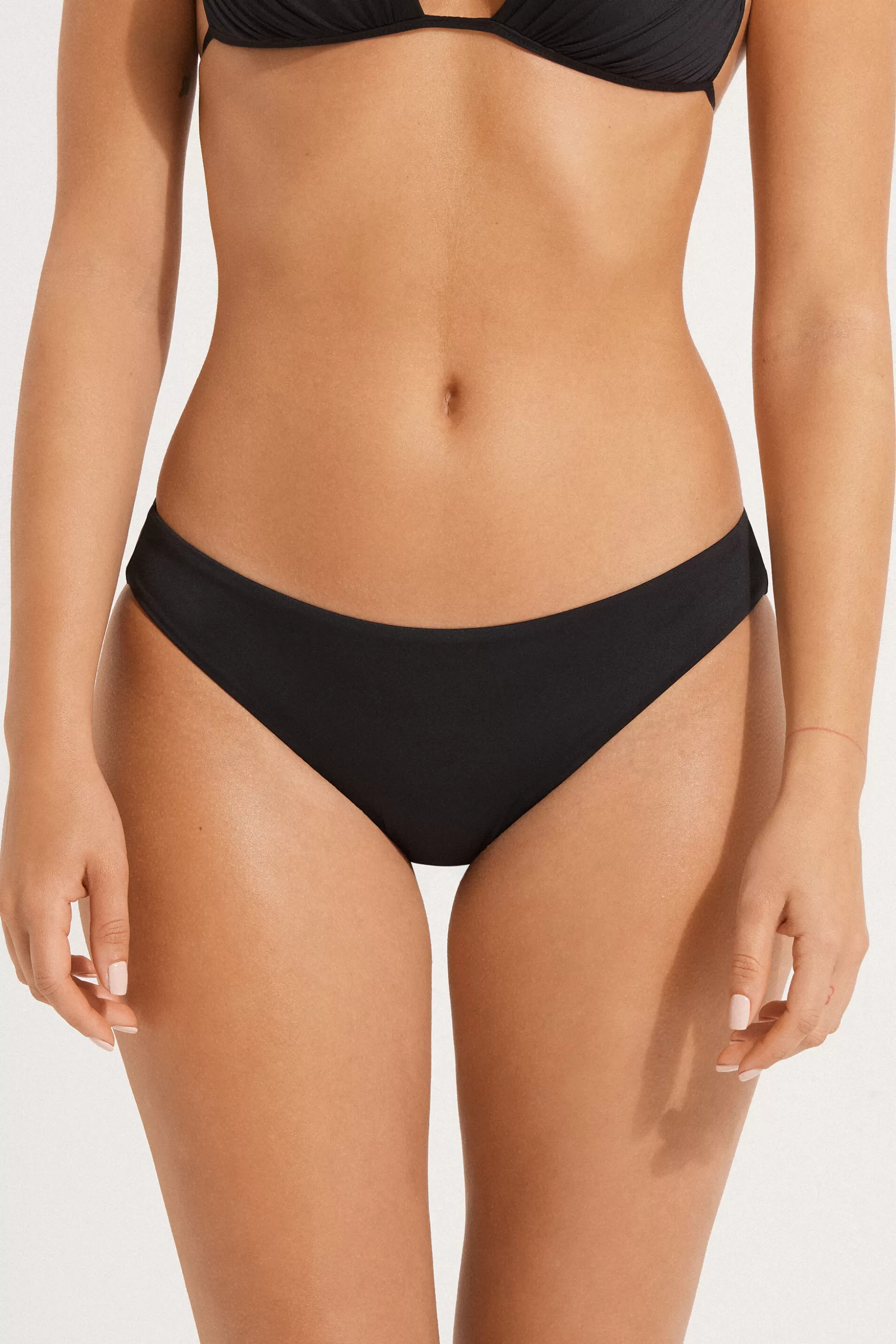 Tezenis Plain Brief Bikini Bottoms - Classic - Women | black Cheap