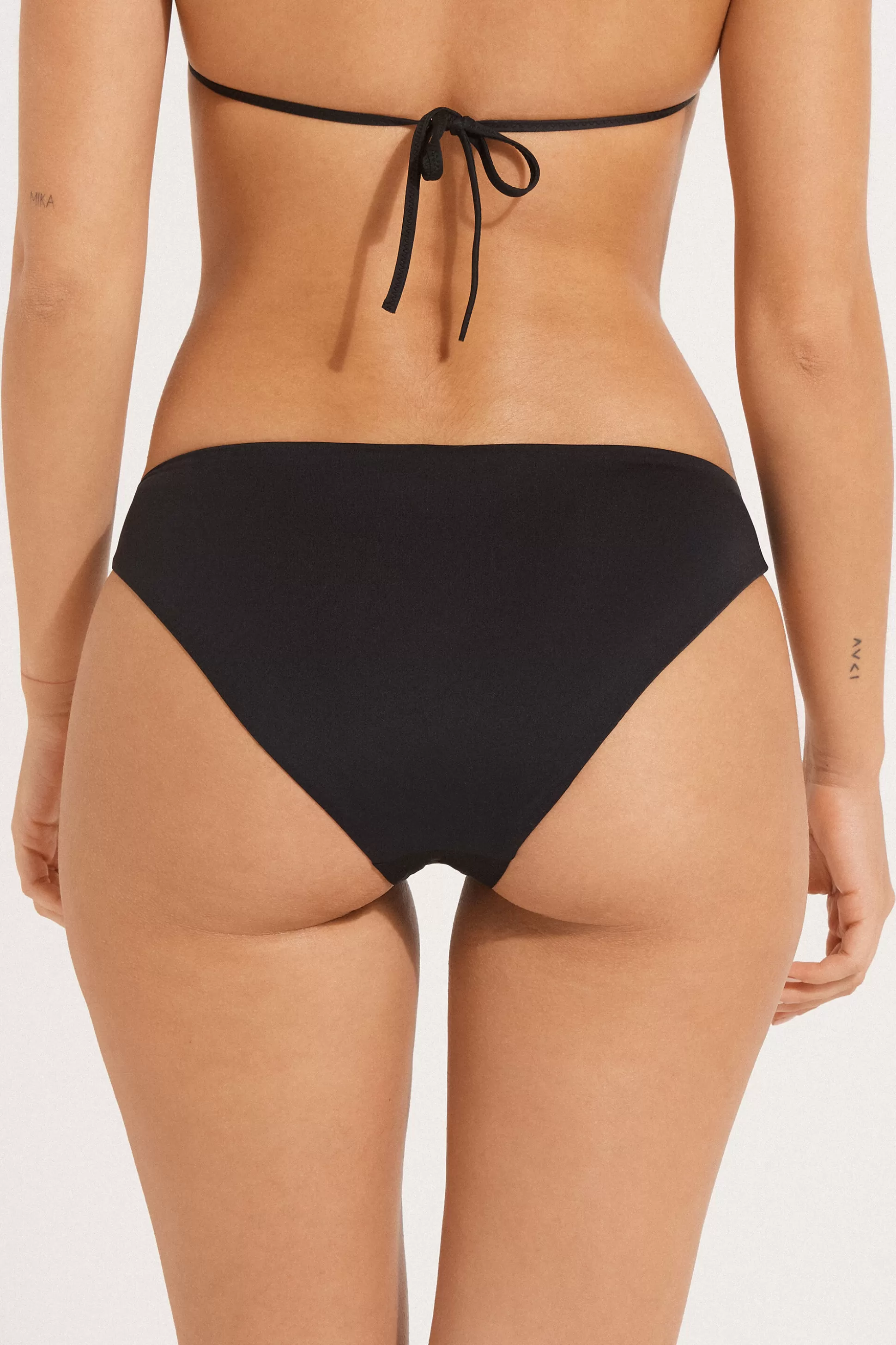 Tezenis Plain Brief Bikini Bottoms - Classic - Women | black Cheap