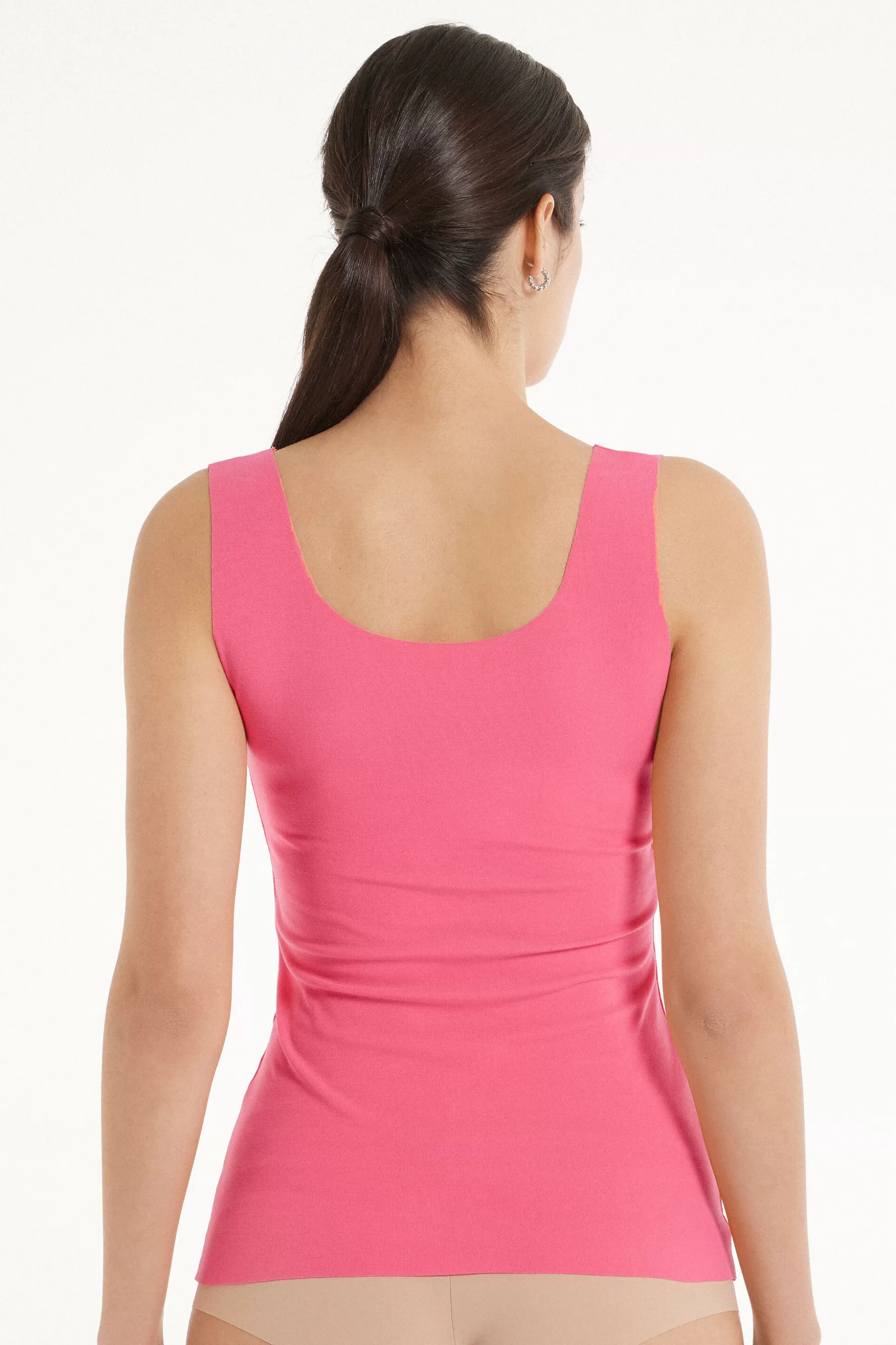 Tezenis Raw-Cut Cotton Camisole - Tank Tops - Women | pink Online