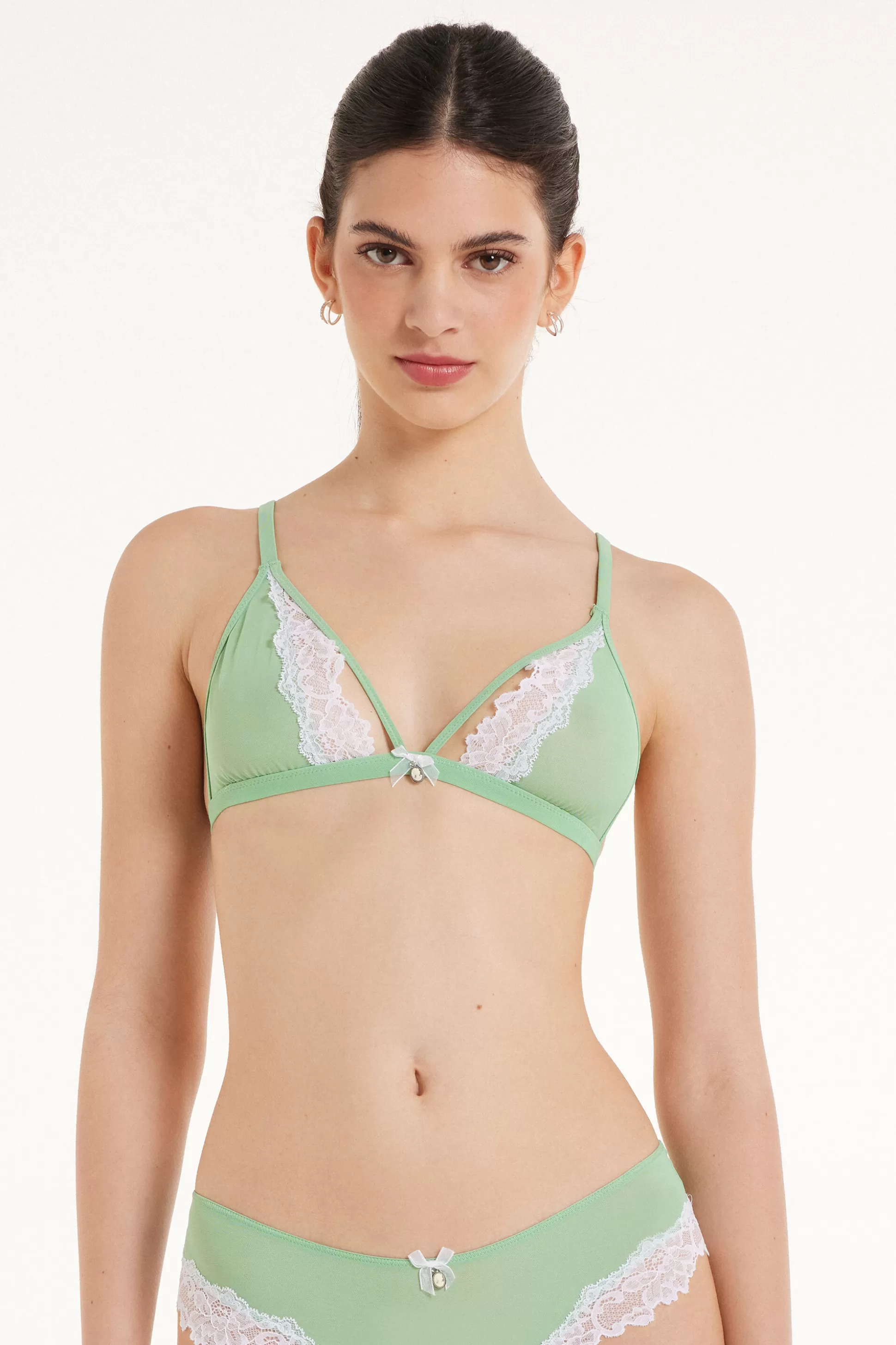 Tezenis Soft Mint Cammeo Lisbon Triangle Bra - Triangle - Women | green Store