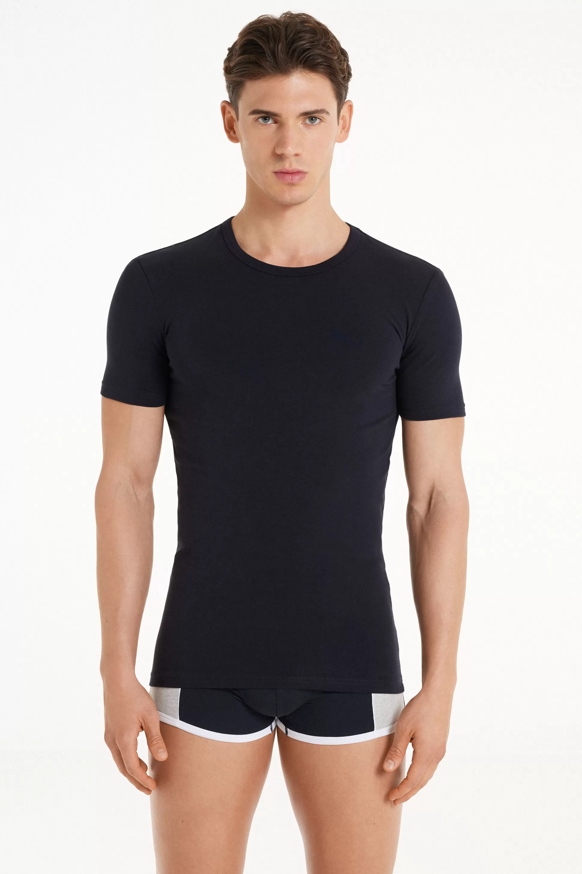 Tezenis Thermal Cotton Shirt - T-Shirts - Men | blue Outlet