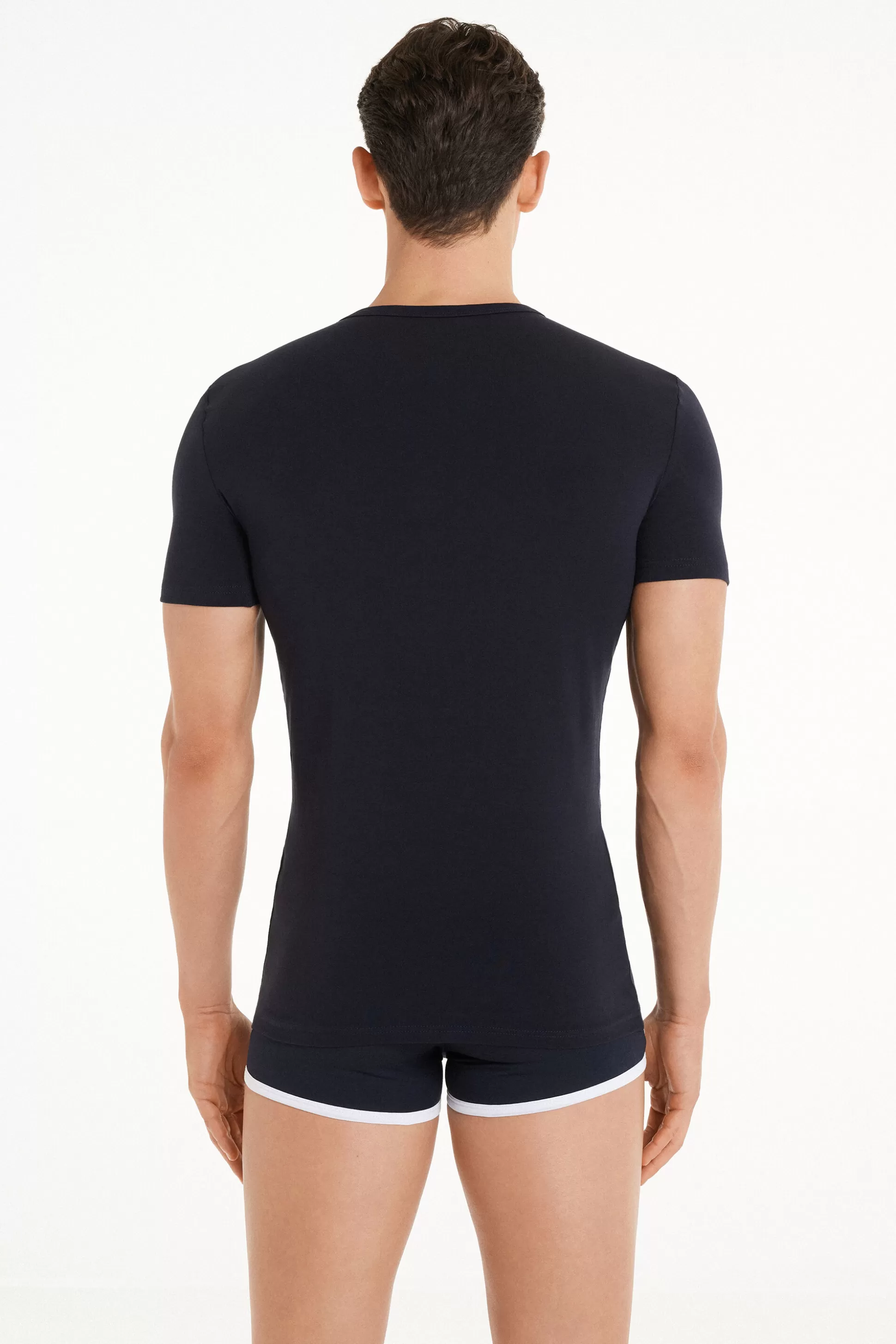 Tezenis Thermal Cotton Shirt - T-Shirts - Men | blue Outlet