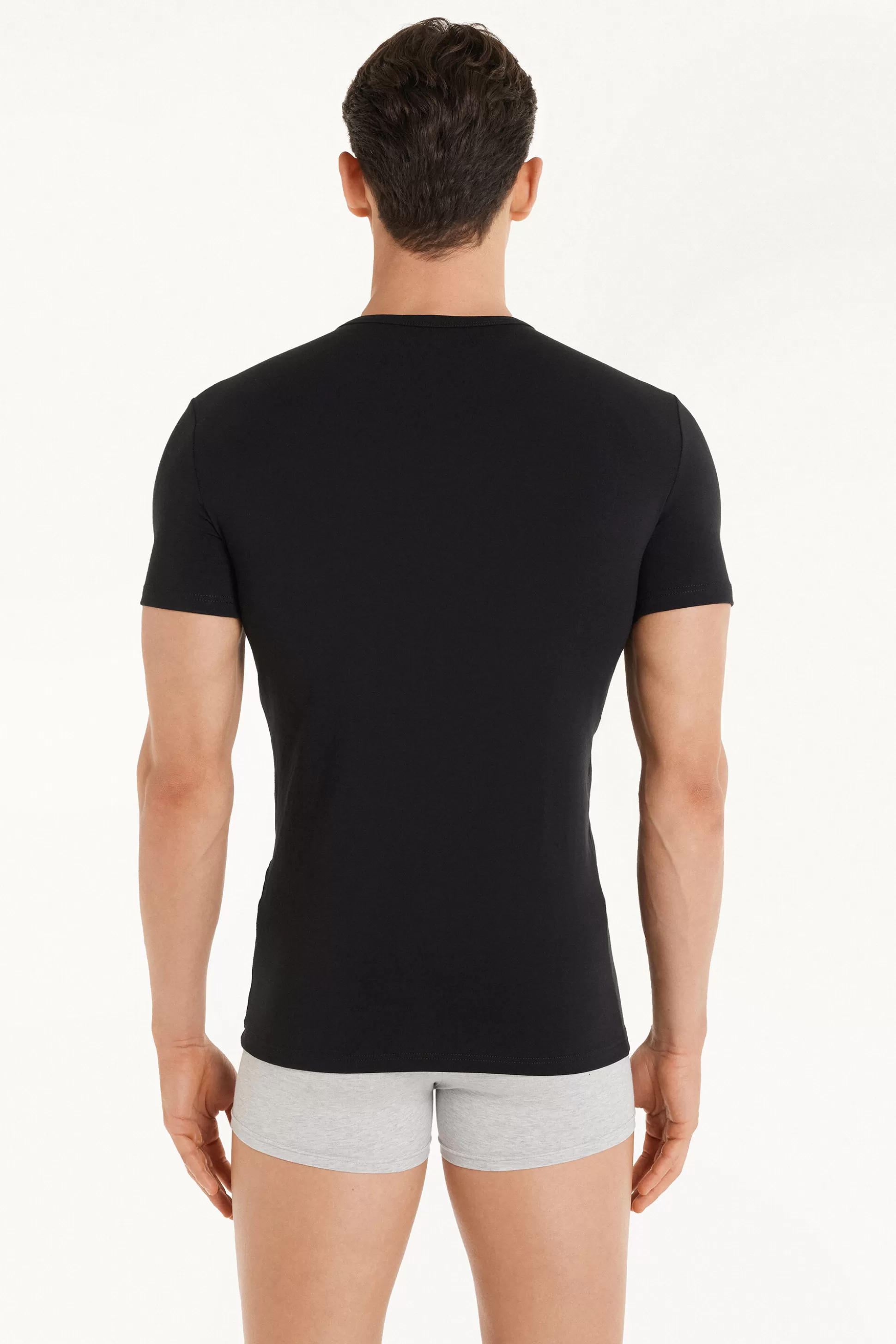 Tezenis Thermal Cotton Shirt - T-Shirts - Men | black Sale