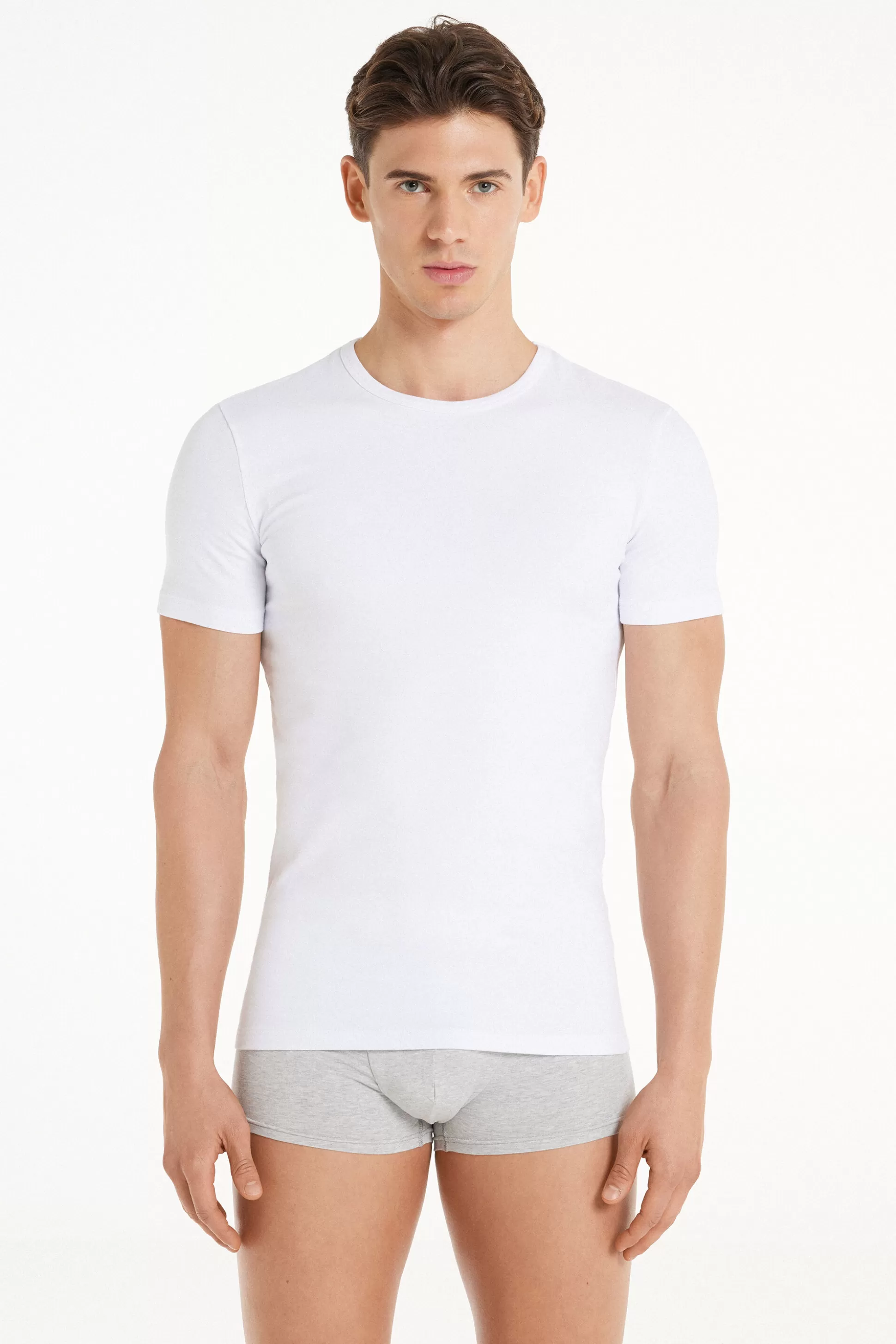 Tezenis Thermal Cotton Shirt - T-Shirts - Men | white Clearance